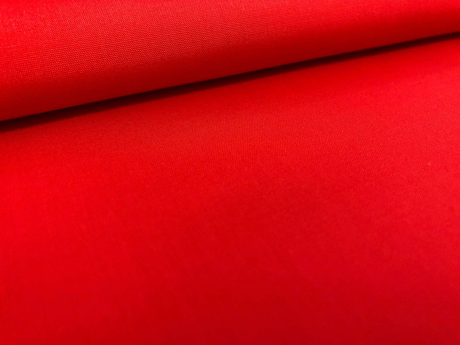 Poly Cotton Broadcloth in Christmas Red