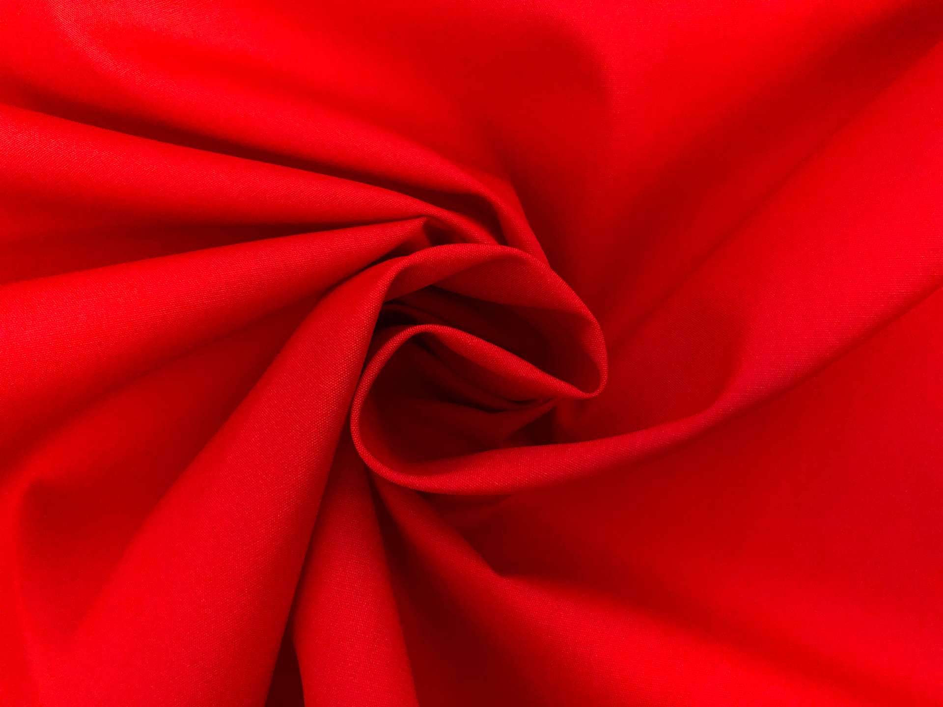 Poly Cotton Broadcloth in Christmas Red