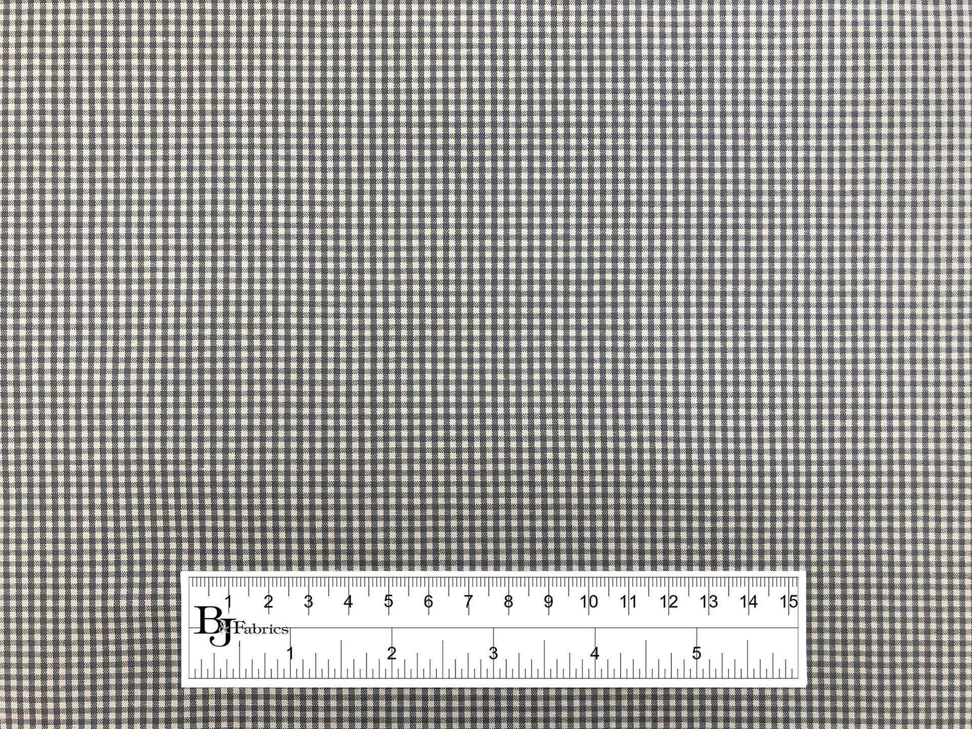 Japanese 1/16" Cotton Gingham in Grey