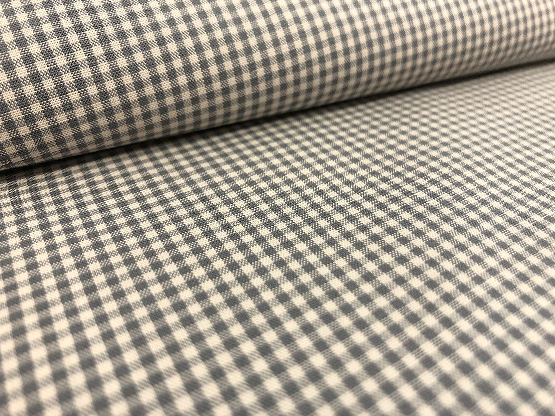 Japanese 1/16" Cotton Gingham in Grey