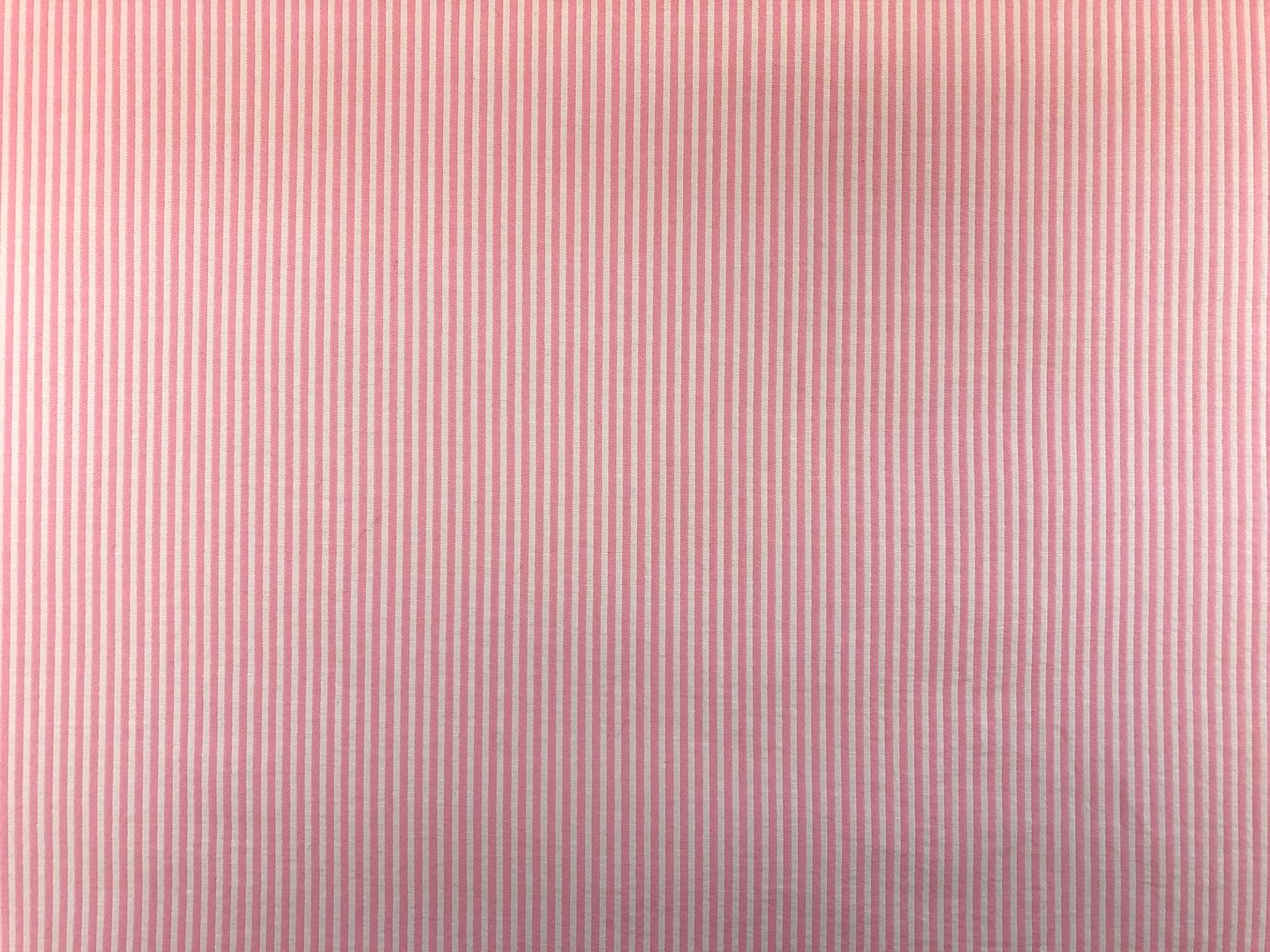 Cotton Blend Doubleface Woven Stripe in Pink