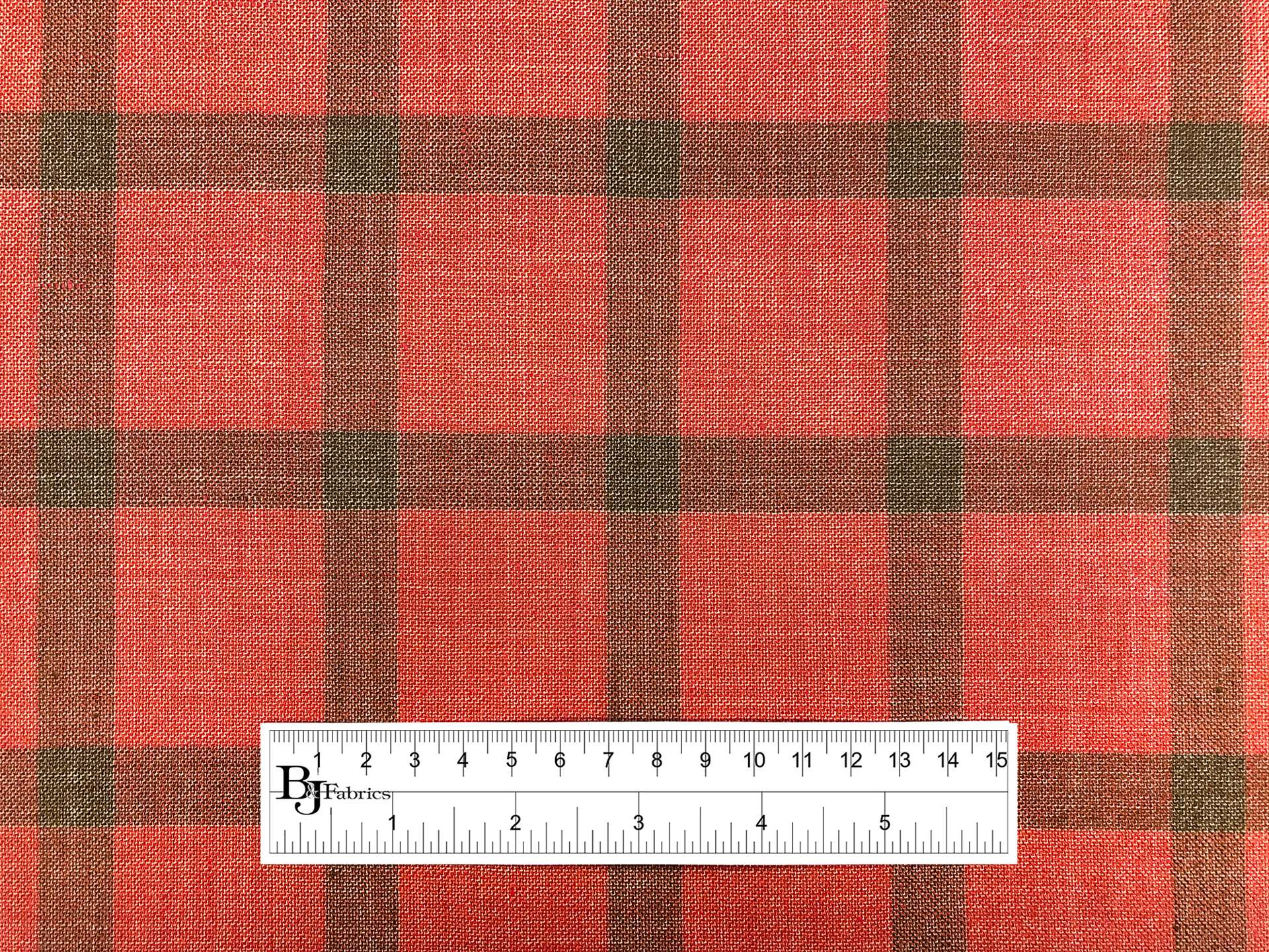 Wool, Linen & Silk Blend Plaid Suiting