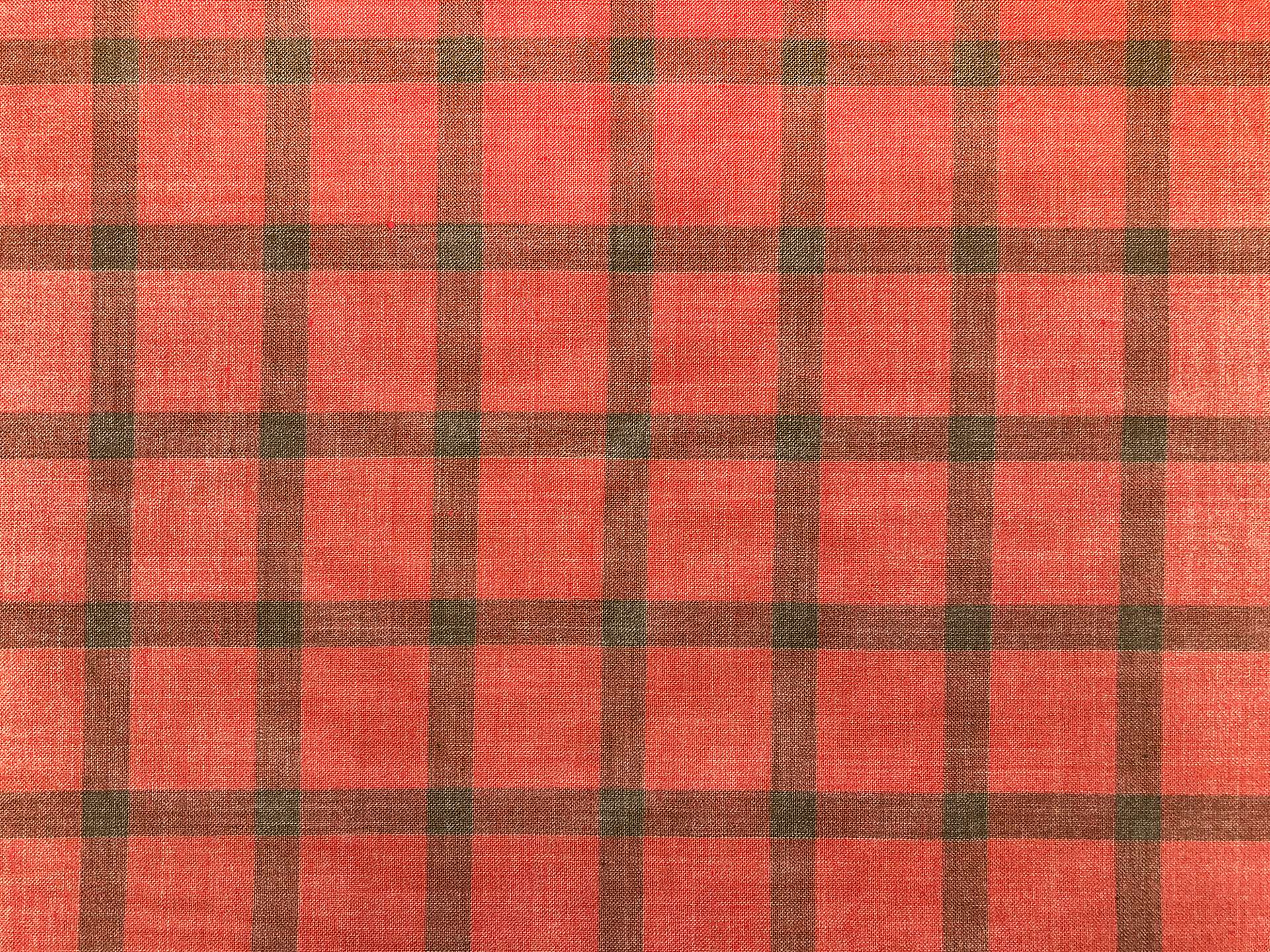 Wool, Linen & Silk Blend Plaid Suiting