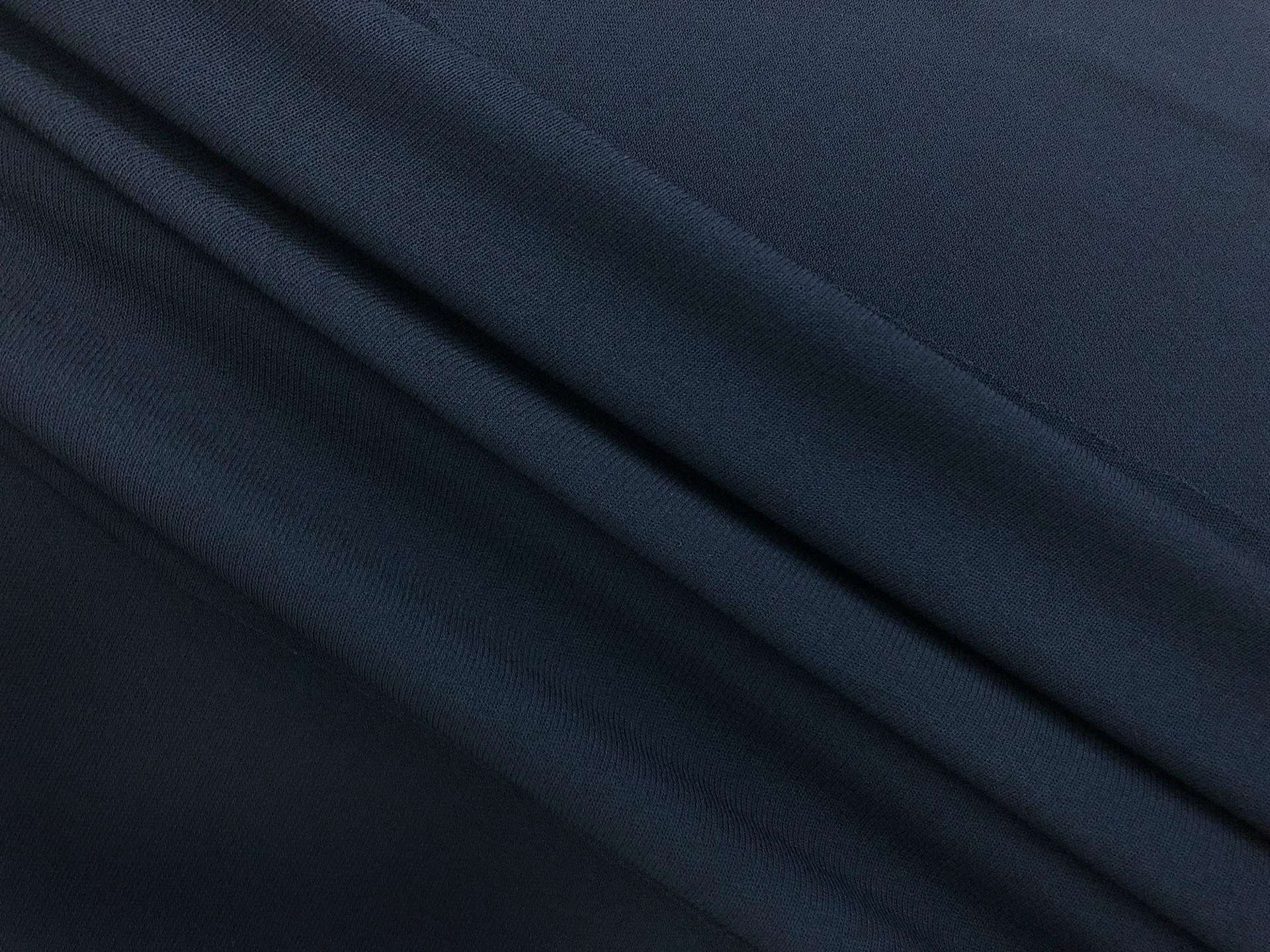 Rayon Matte Jersey Knit in Navy