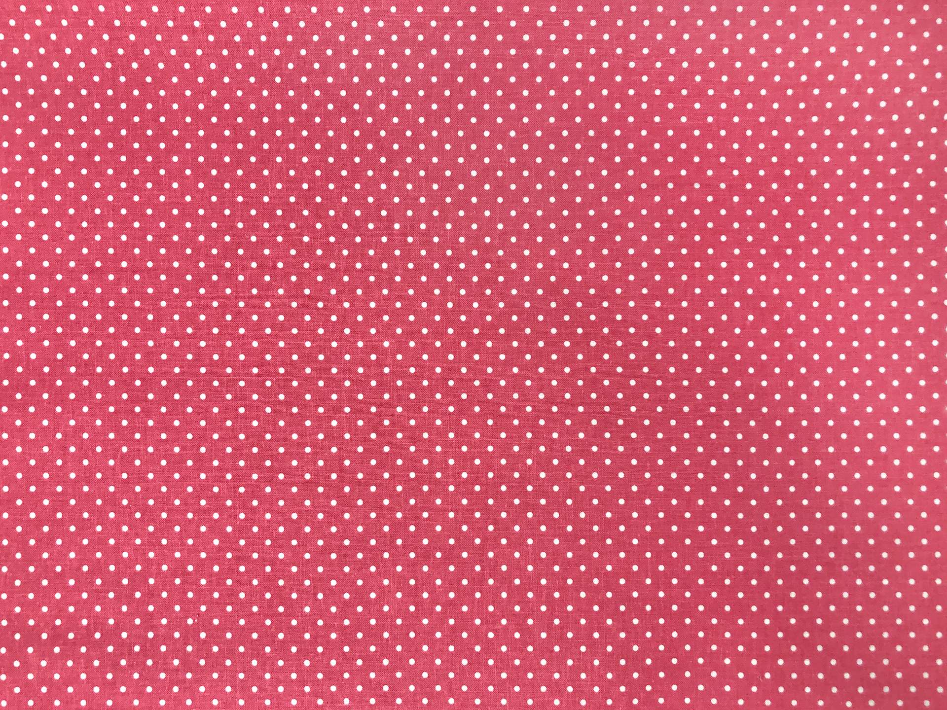 Cotton Broadcloth Polka Dots Print in Pink