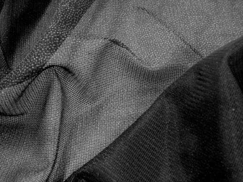 Fusible Chevron Knit Interfacing in Black