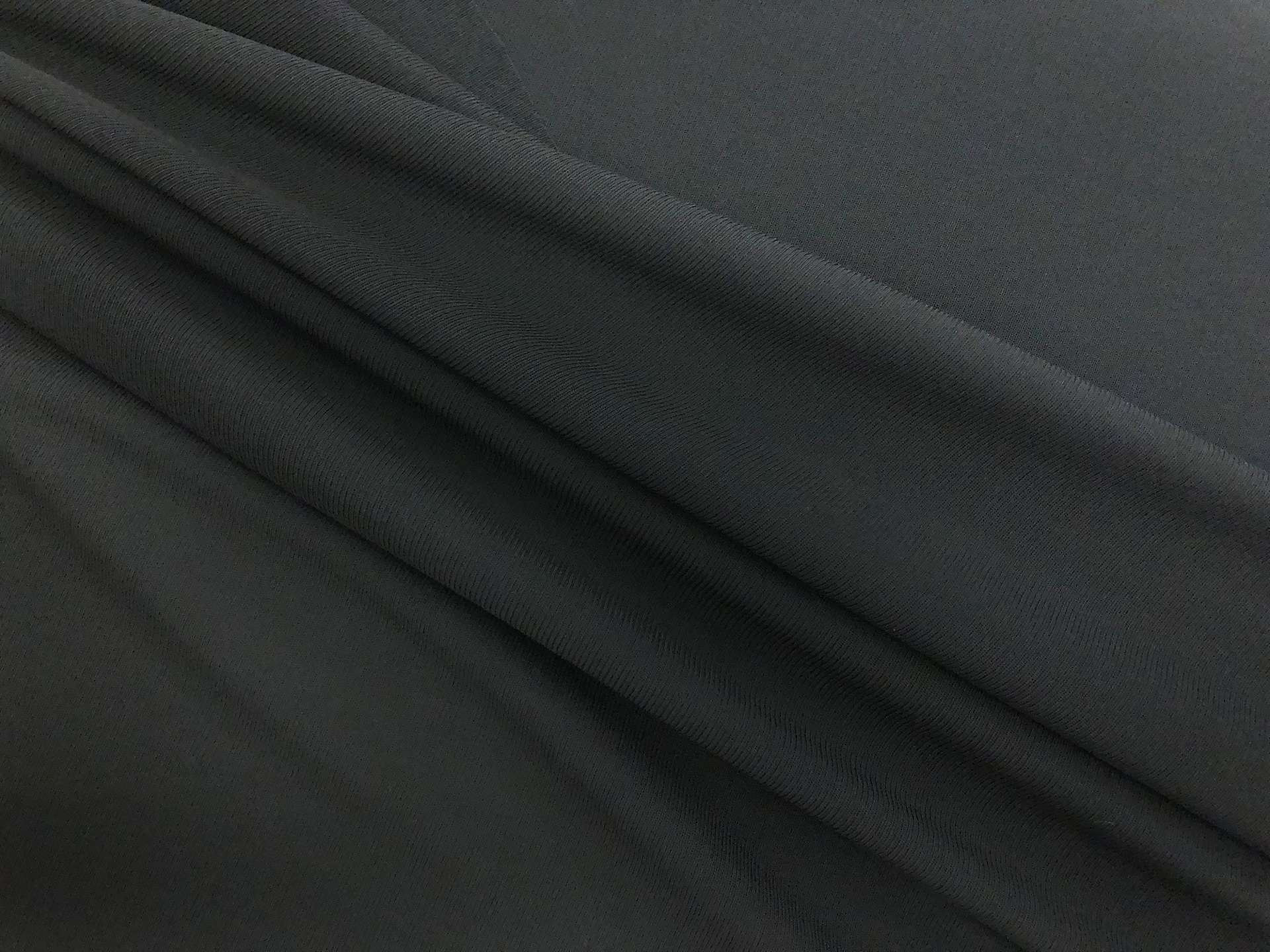 Rayon Matte Jersey in Jet Grey