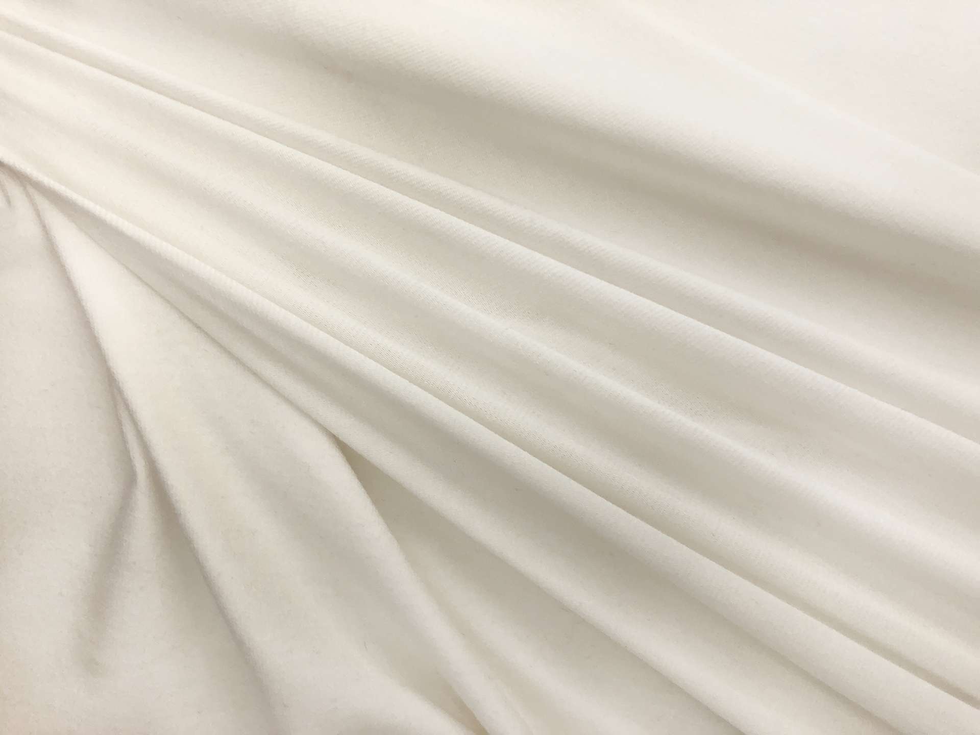Anti-Pill Viscose Jersey in Off White