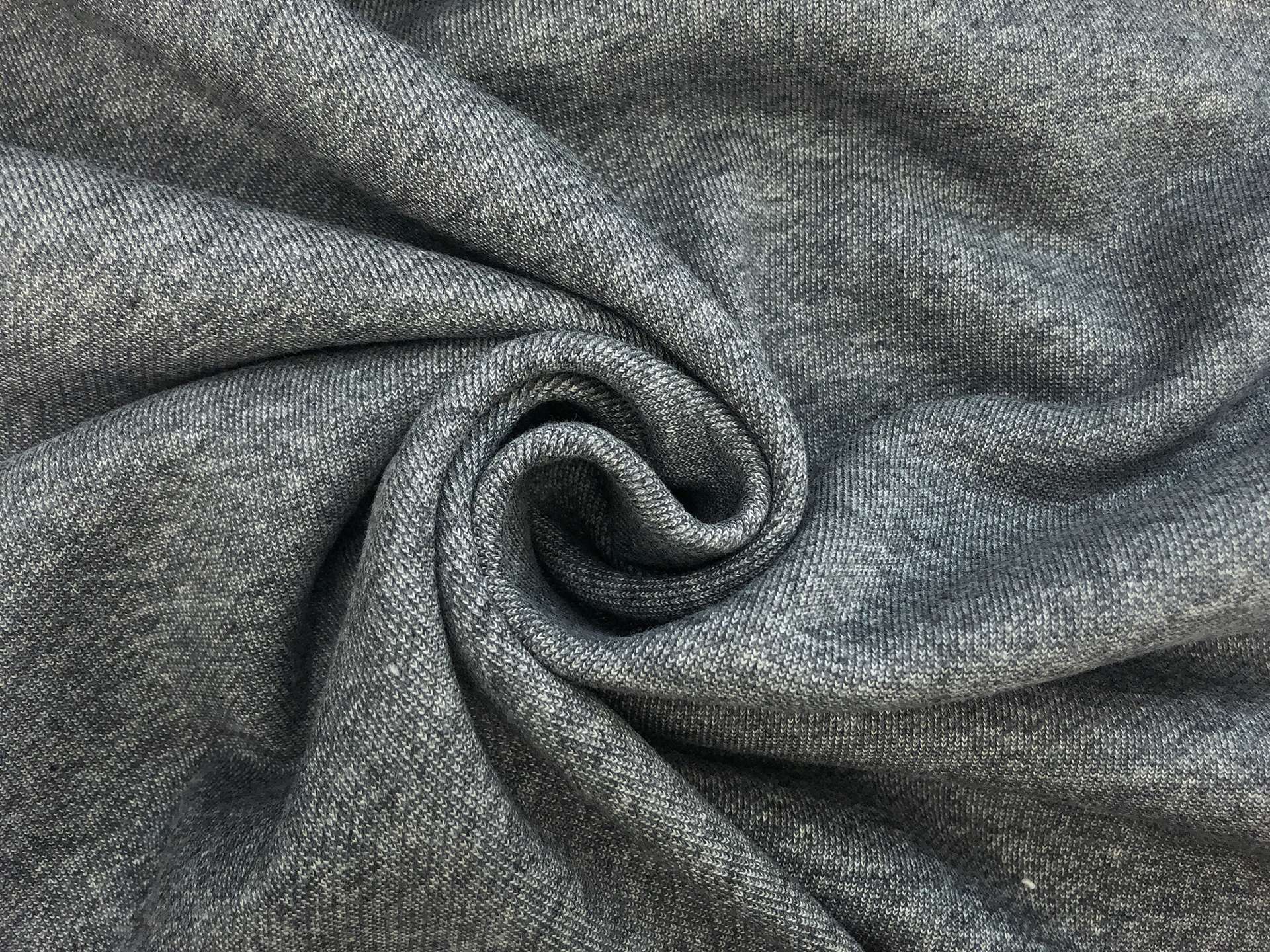 11 oz Japanese French Terry Knit in Dark Heather Grey