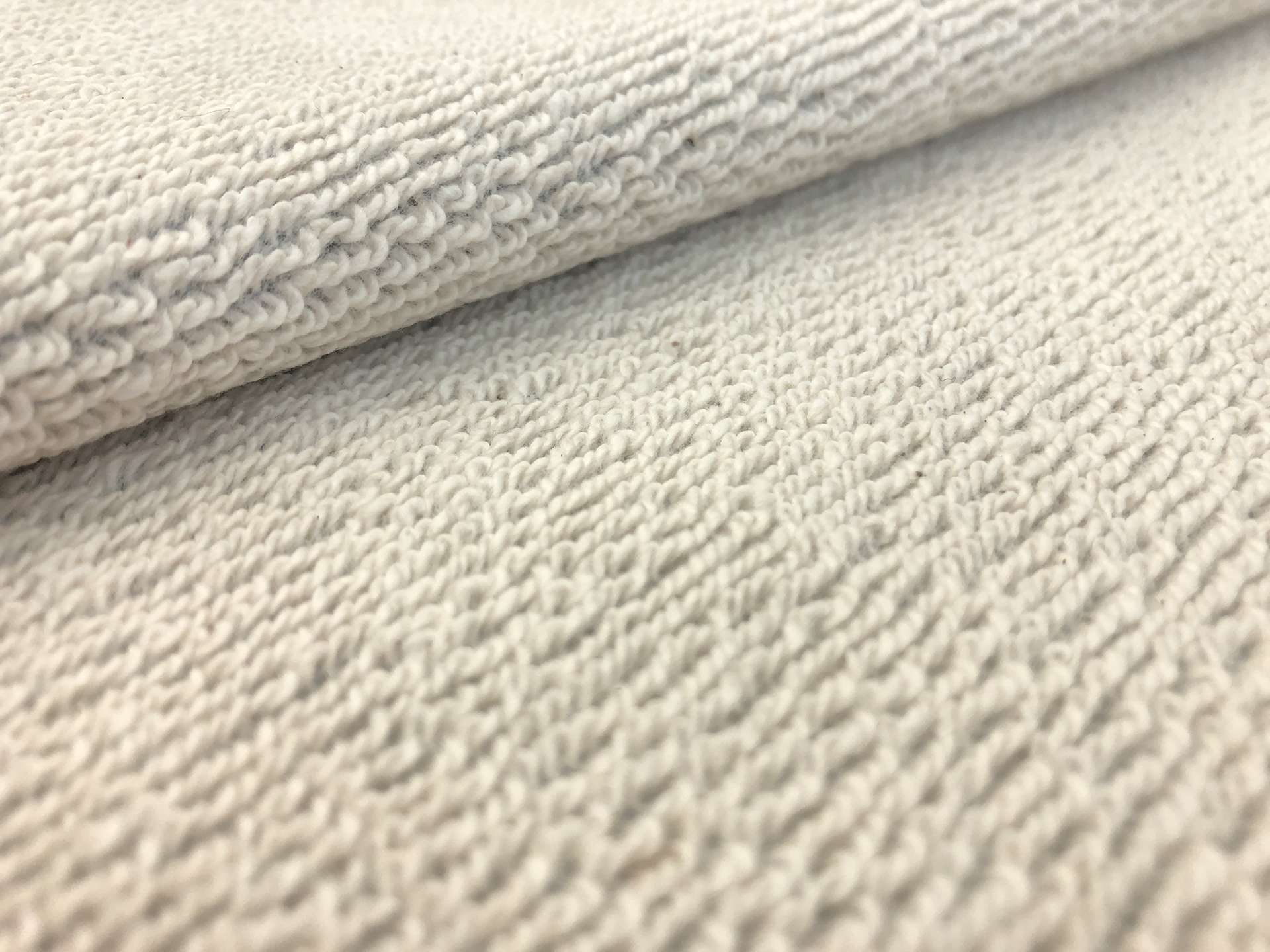 11 oz Japanese French Terry Knit in Light Heather Grey