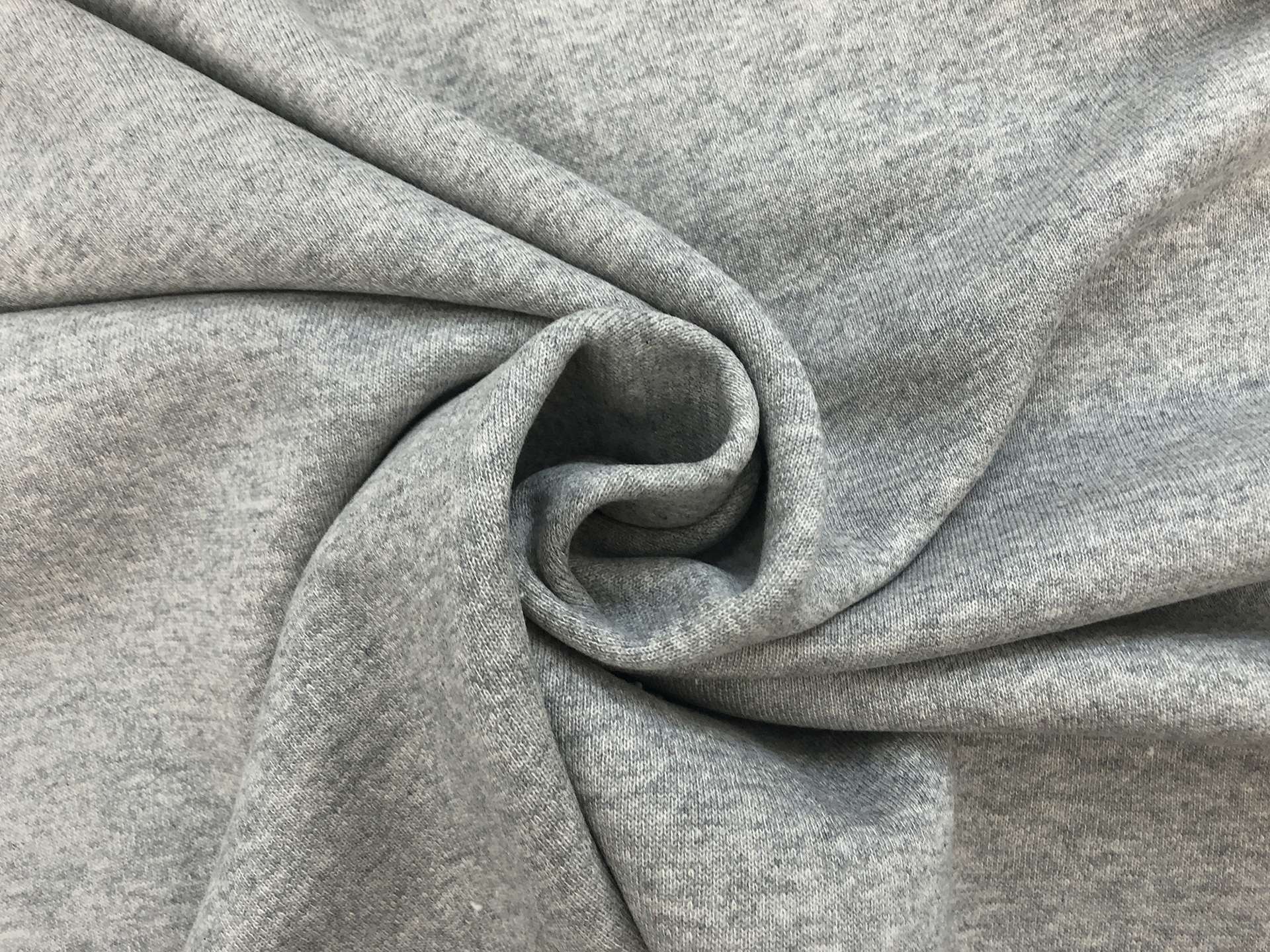 11 oz Japanese French Terry Knit in Light Heather Grey