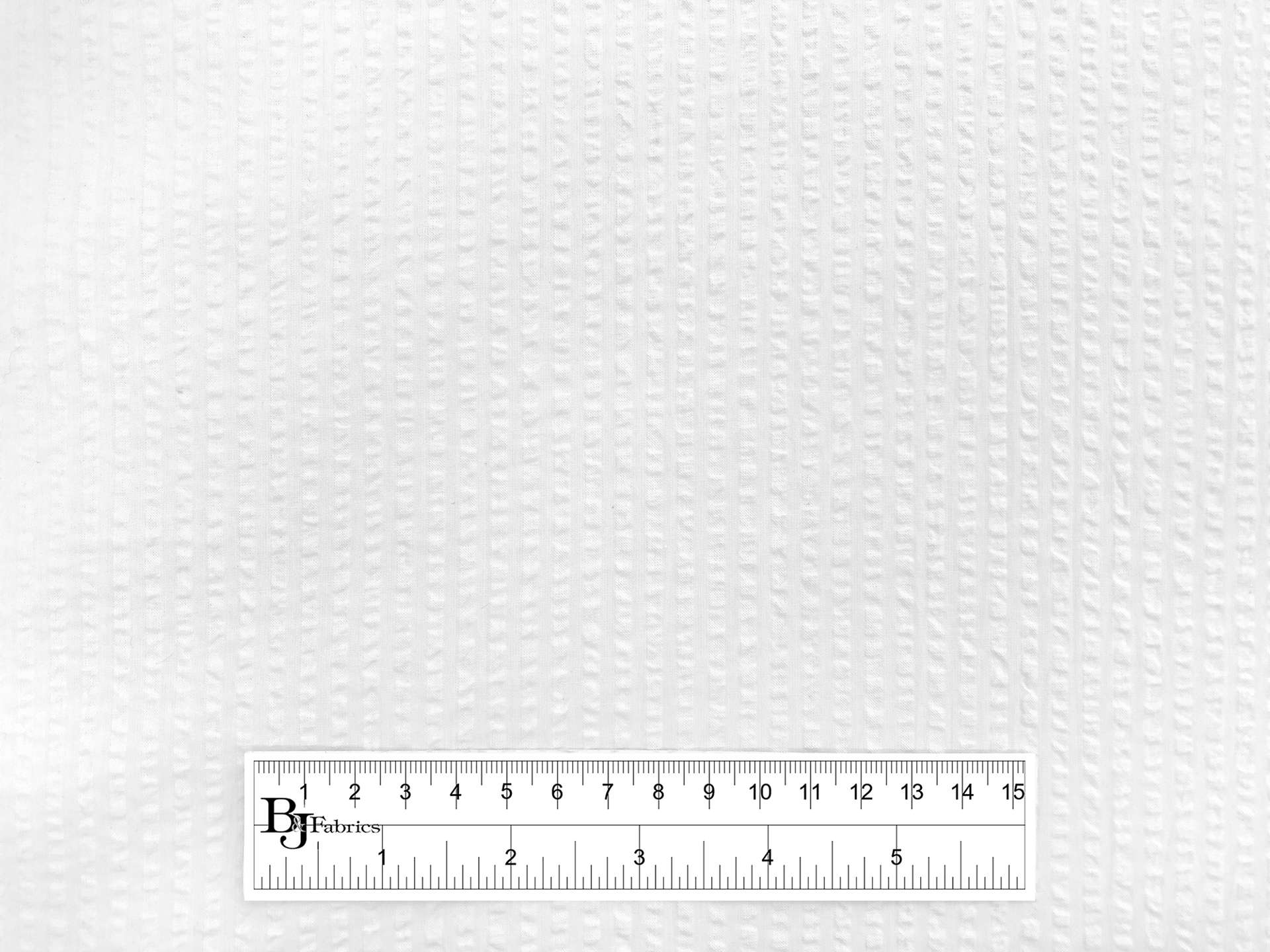 Cotton Seersucker in White 