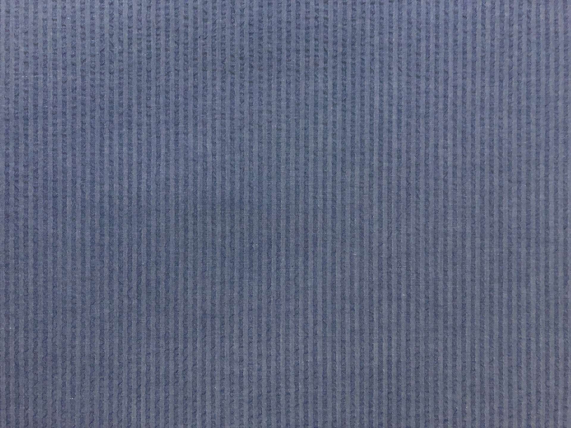 Cotton Seersucker in Denim