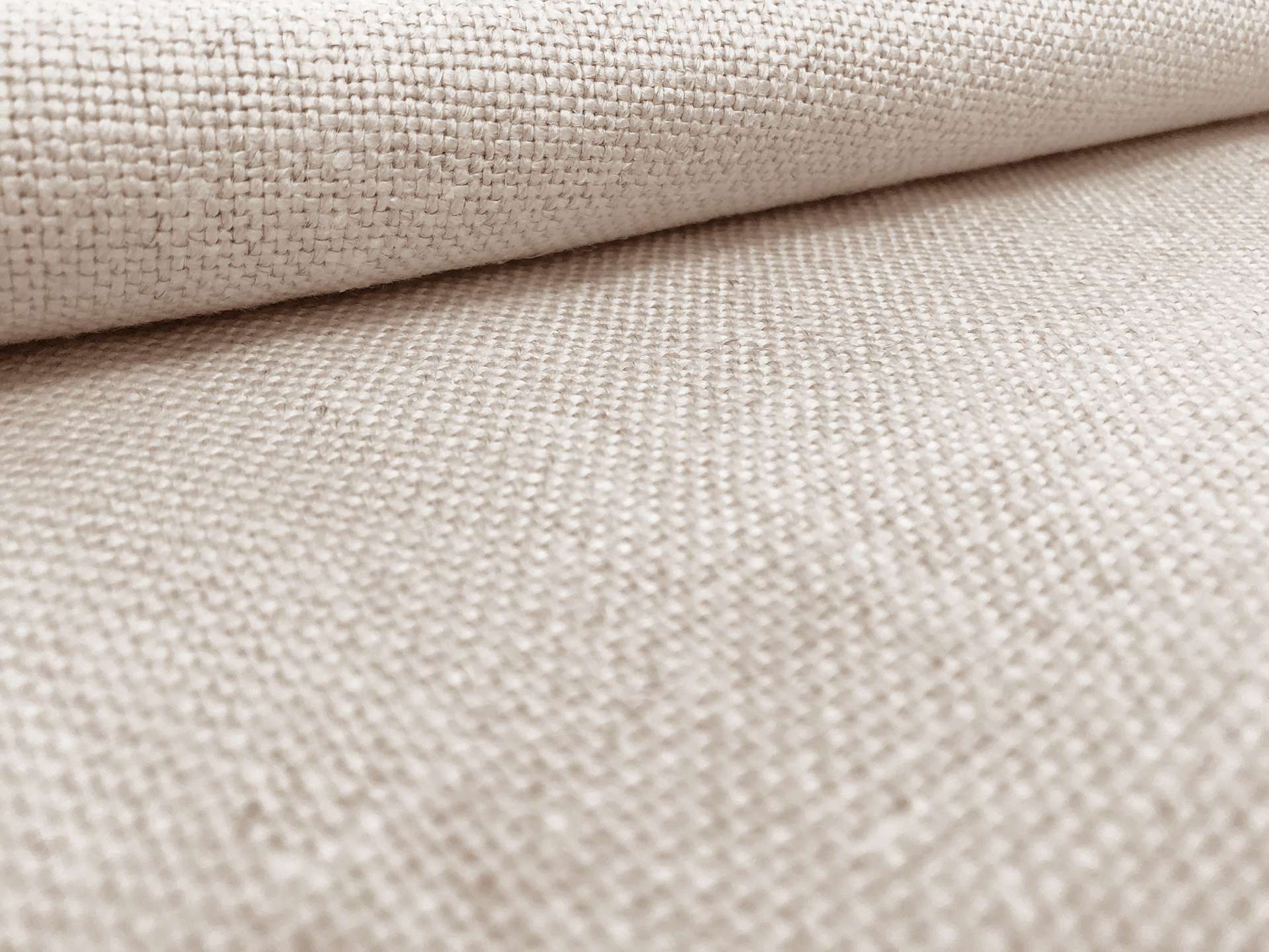 Belgian Sanforized Upholstery Linen in Natural