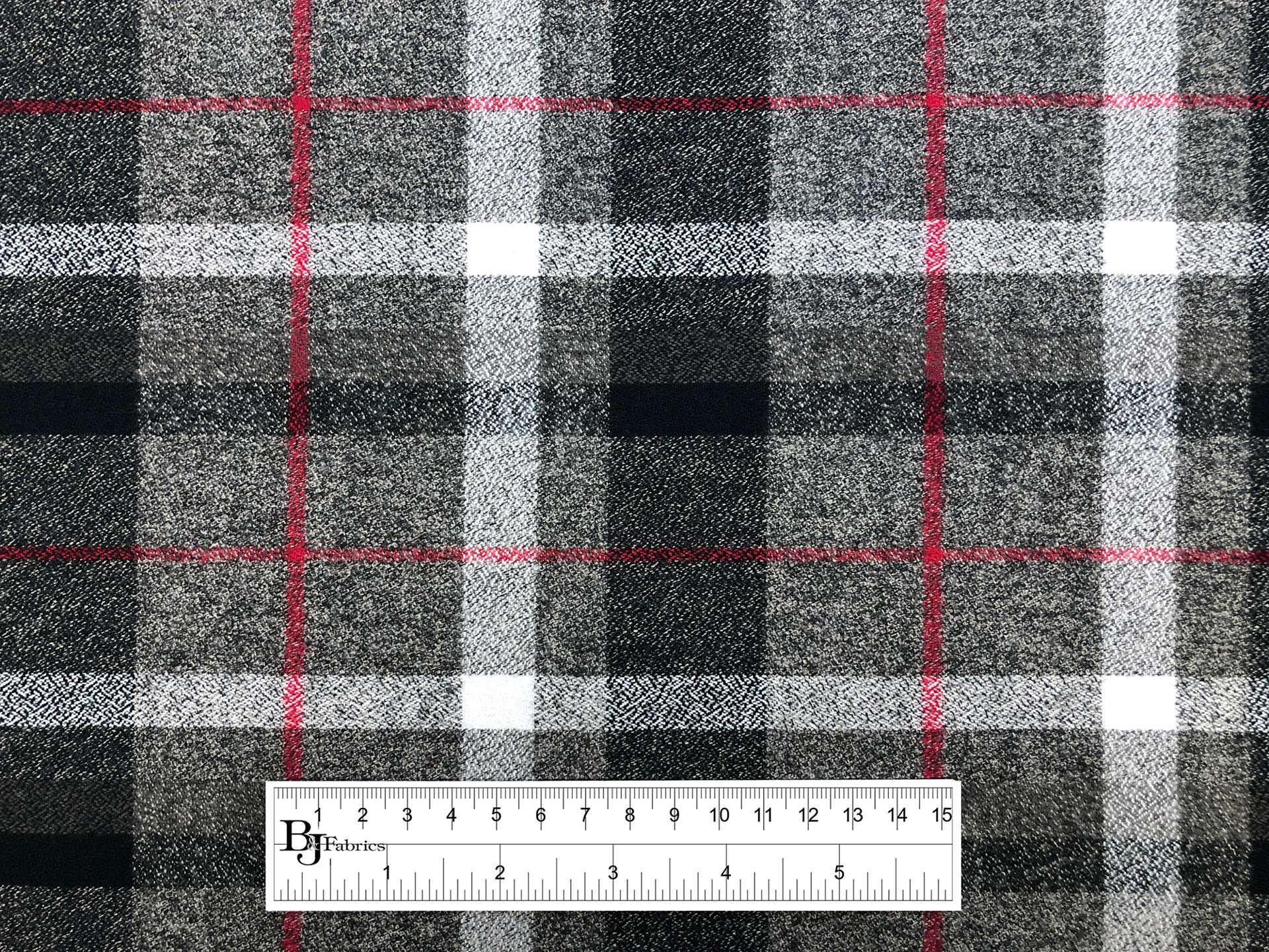 Cotton Flannel Plaid in Smoke
