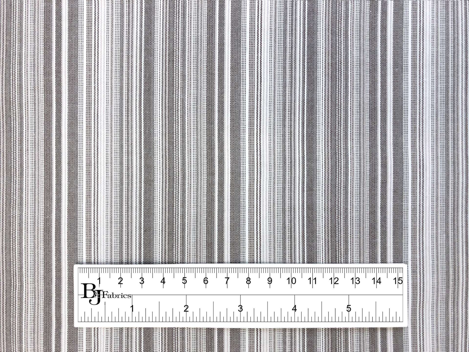 Cotton Multi Track Stripes Shirting in Capuccino