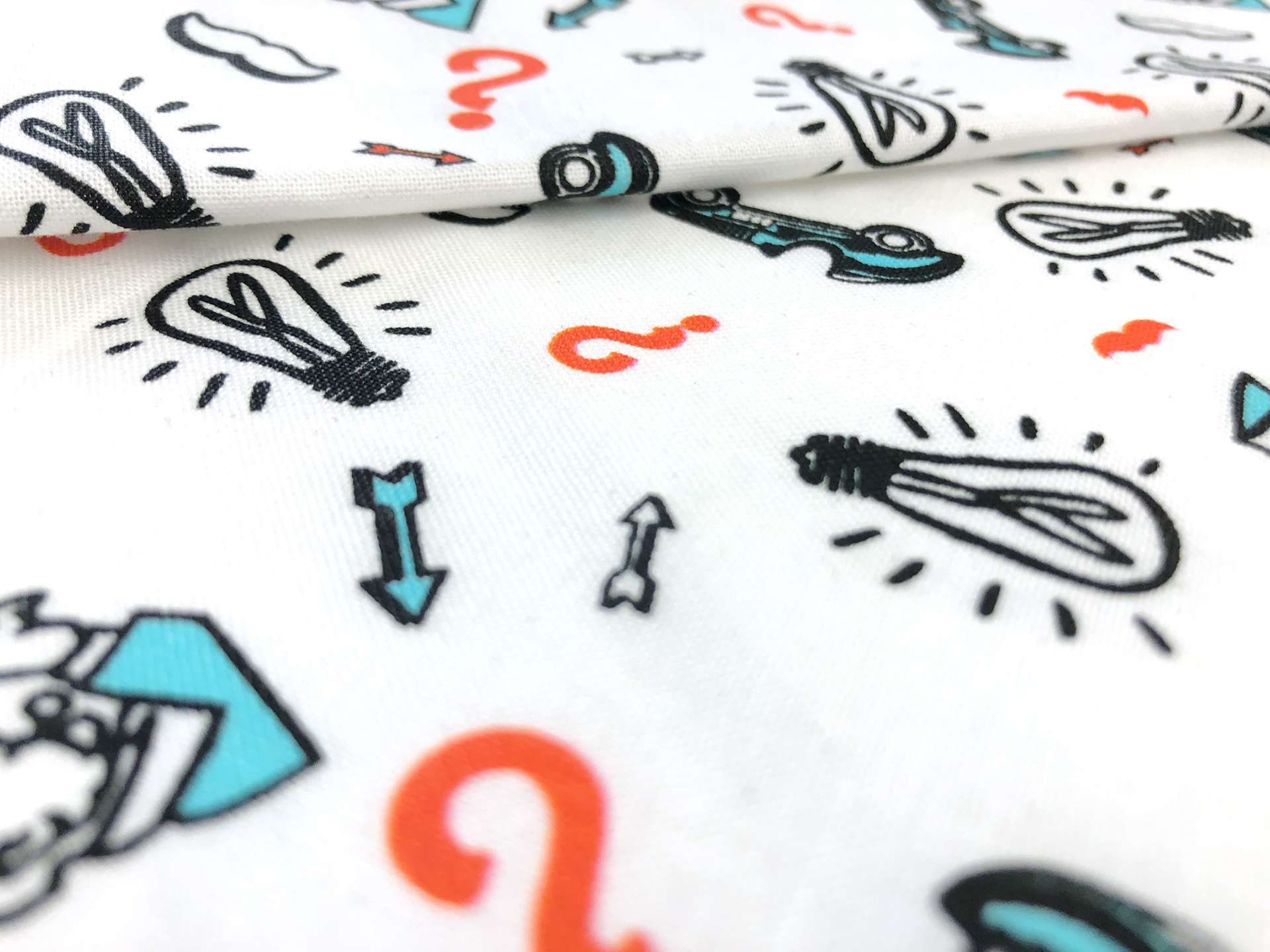 Cotton Broadcloth Monopoly Print