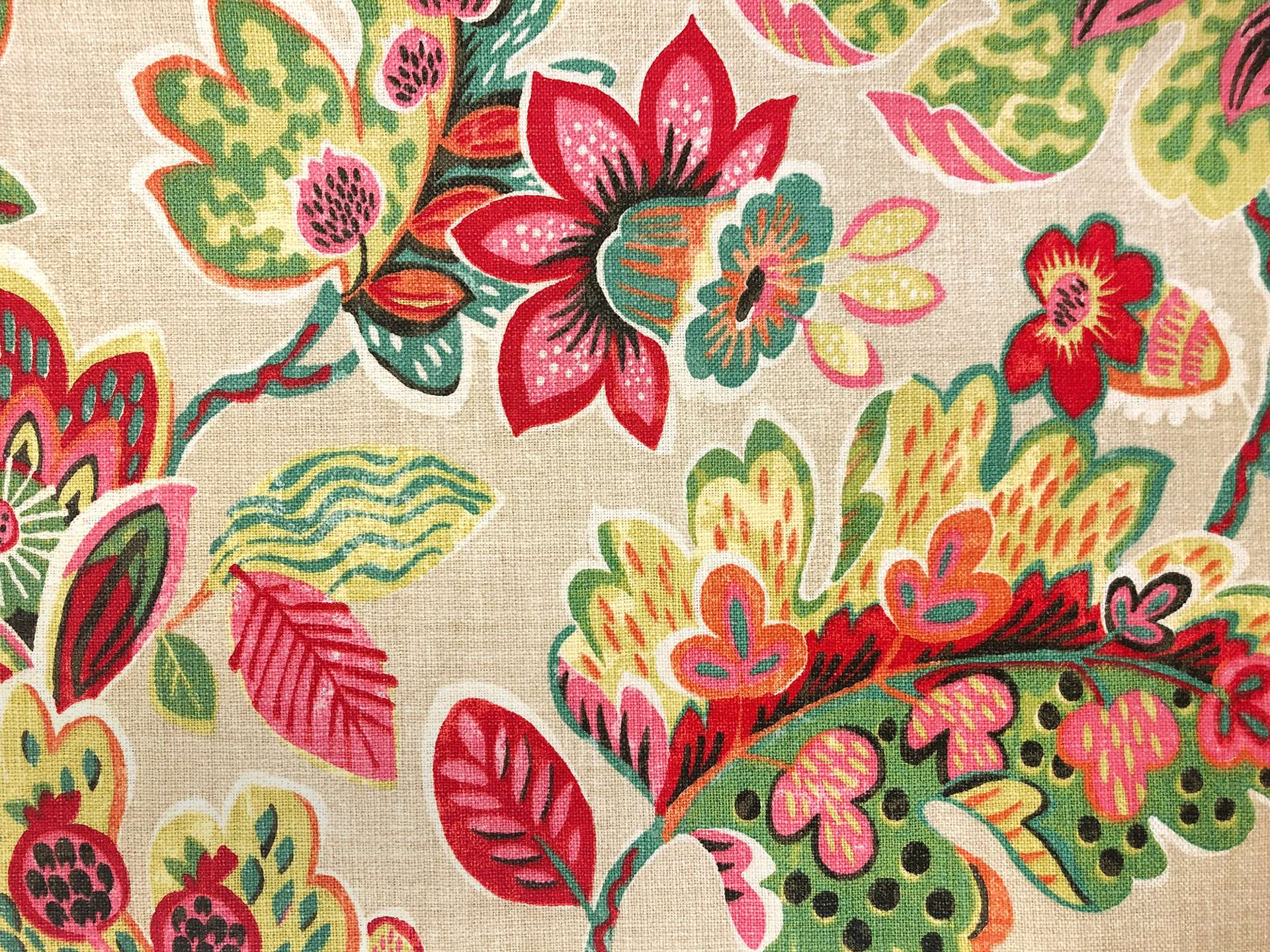 Cotton Upholstery Floral Print in Summer