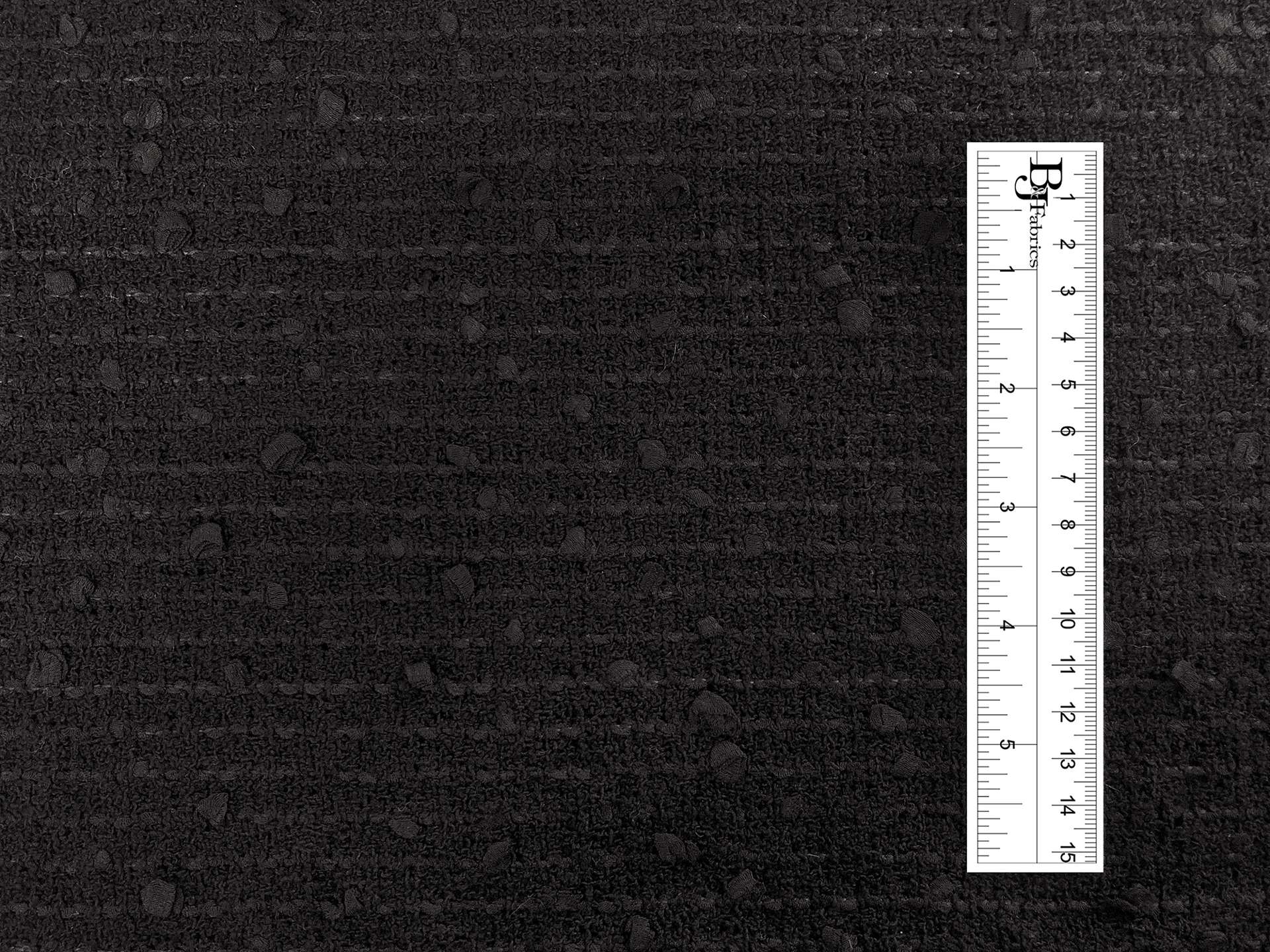 Italian Cotton Blend Sequin Tweed in Black