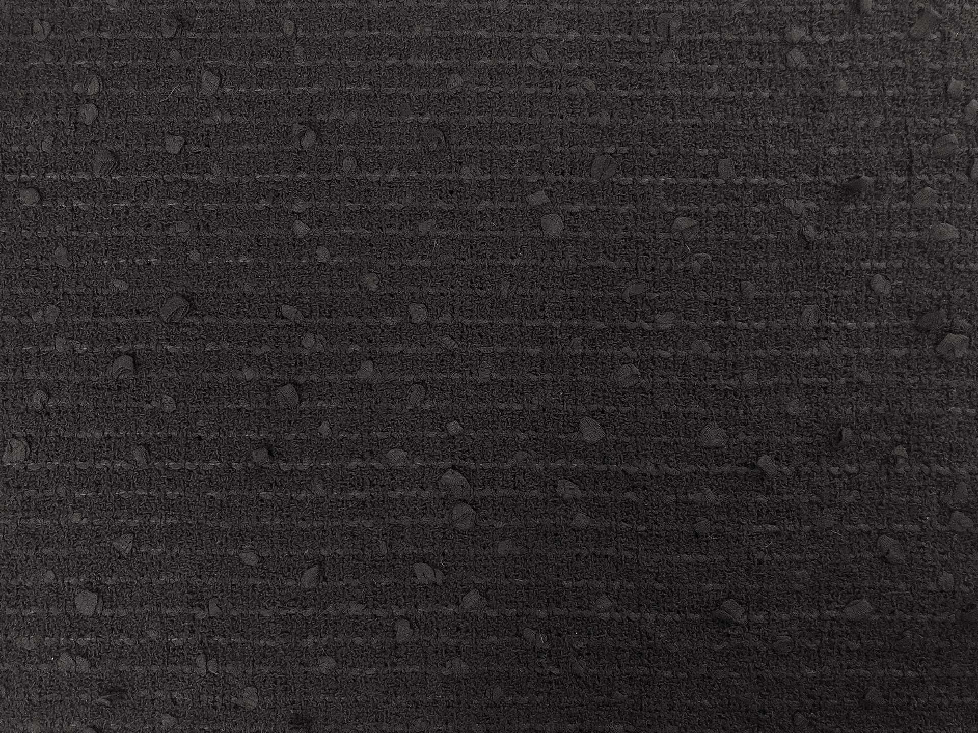 Italian Cotton Blend Sequin Tweed in Black
