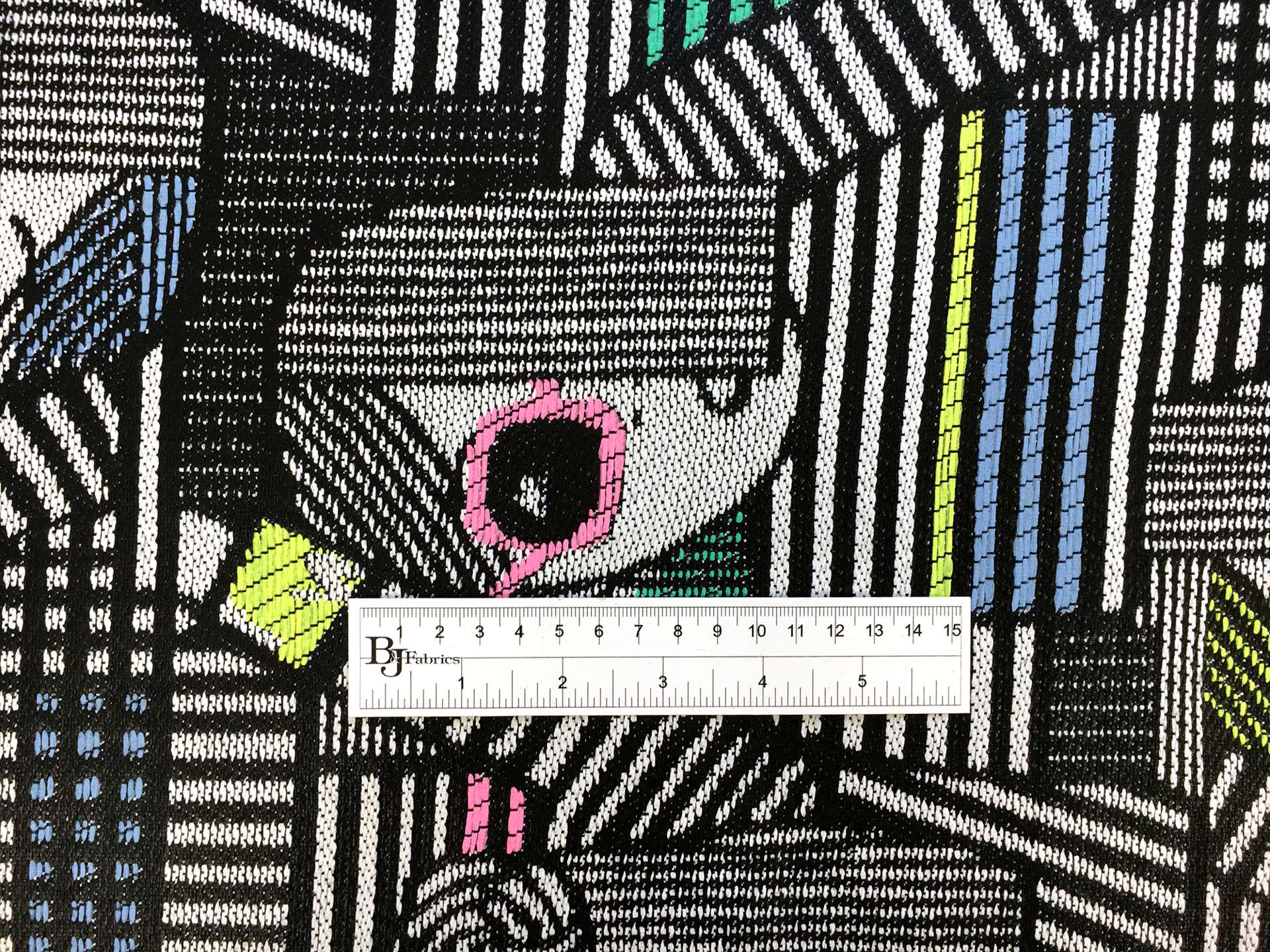 Woven Coated Raffia Brocade with Glamorous Women's Faces 