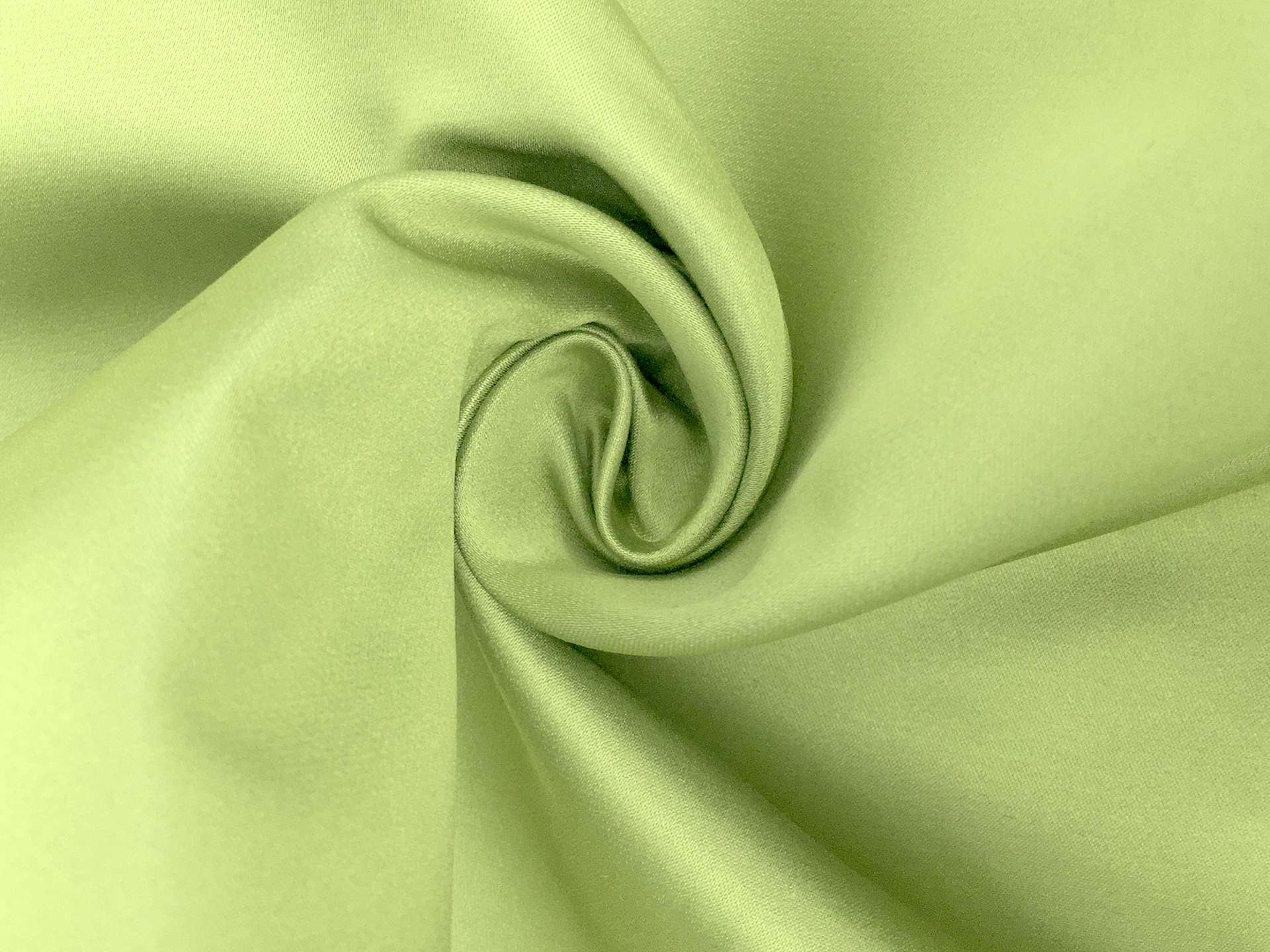 Iridescent Double Face Silk Satin in Apple Green