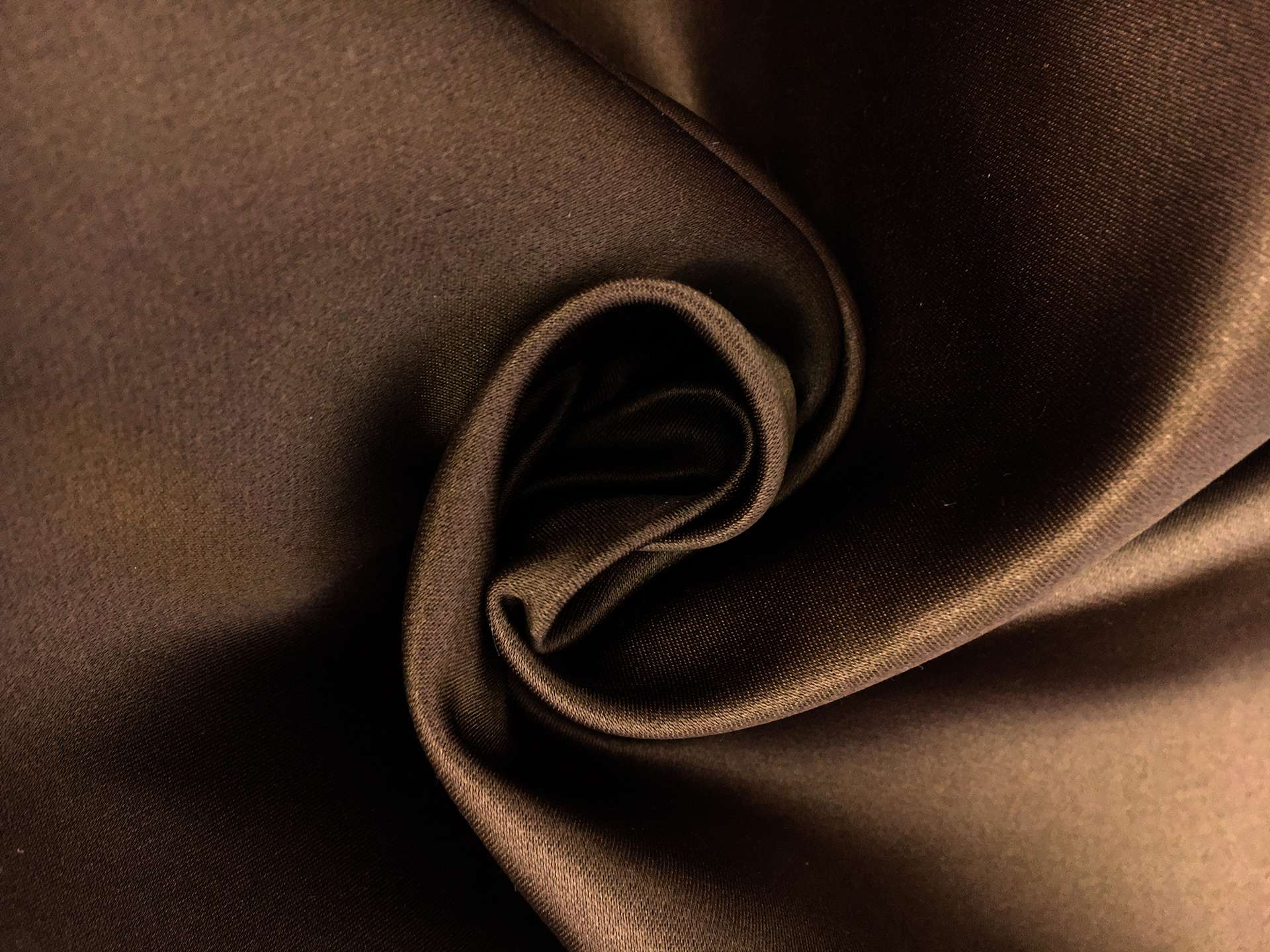 Double Face Silk Satin in Brown