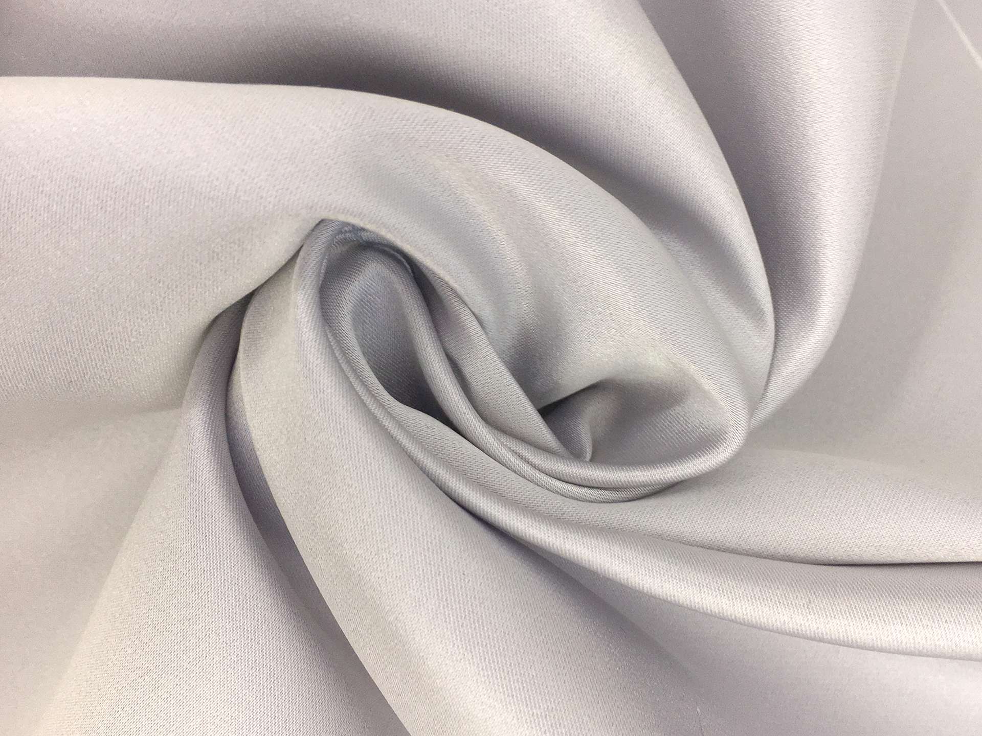 Double Face Silk Satin in Light Gray