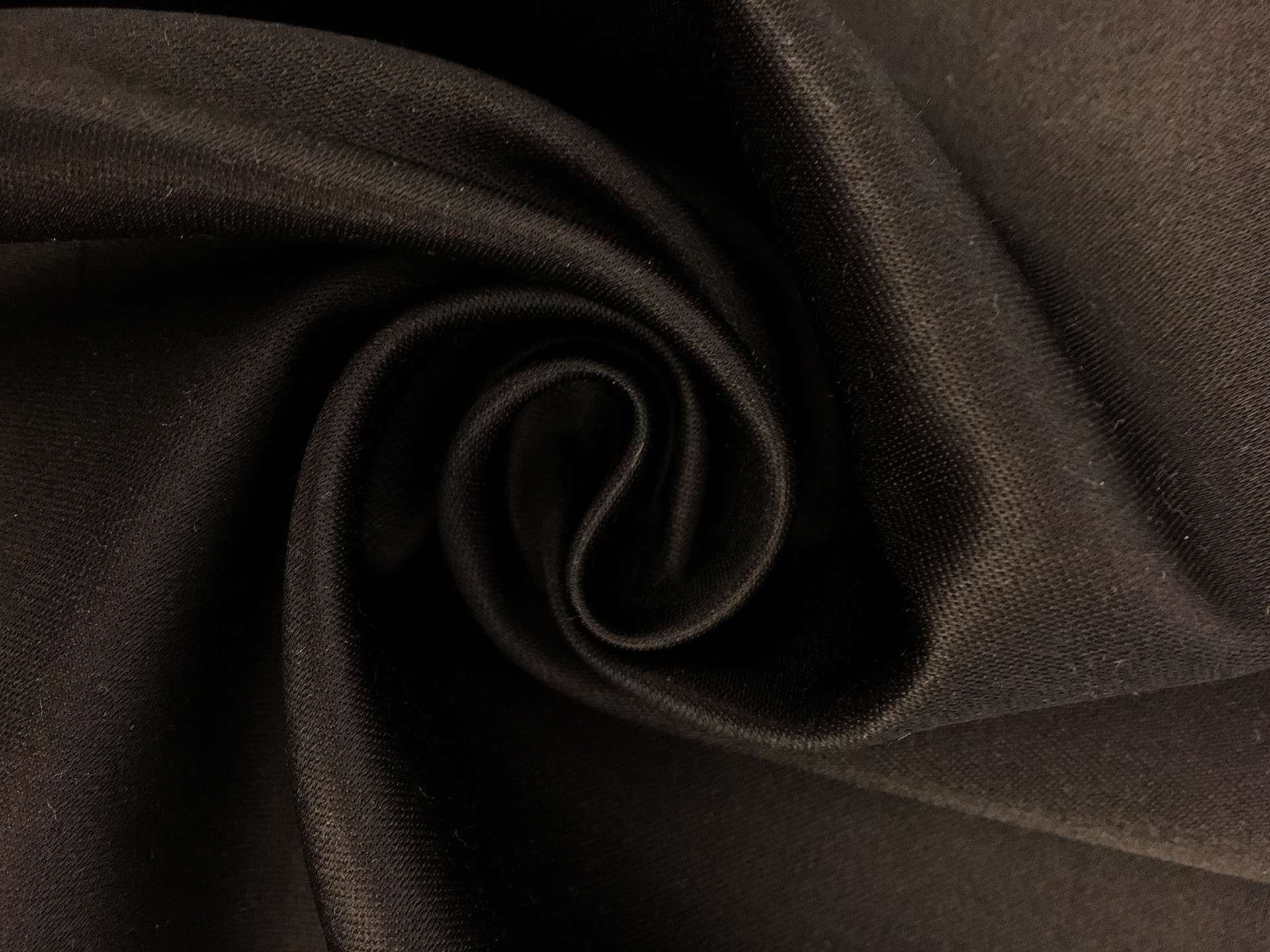 Double Face Silk Satin in Espresso
