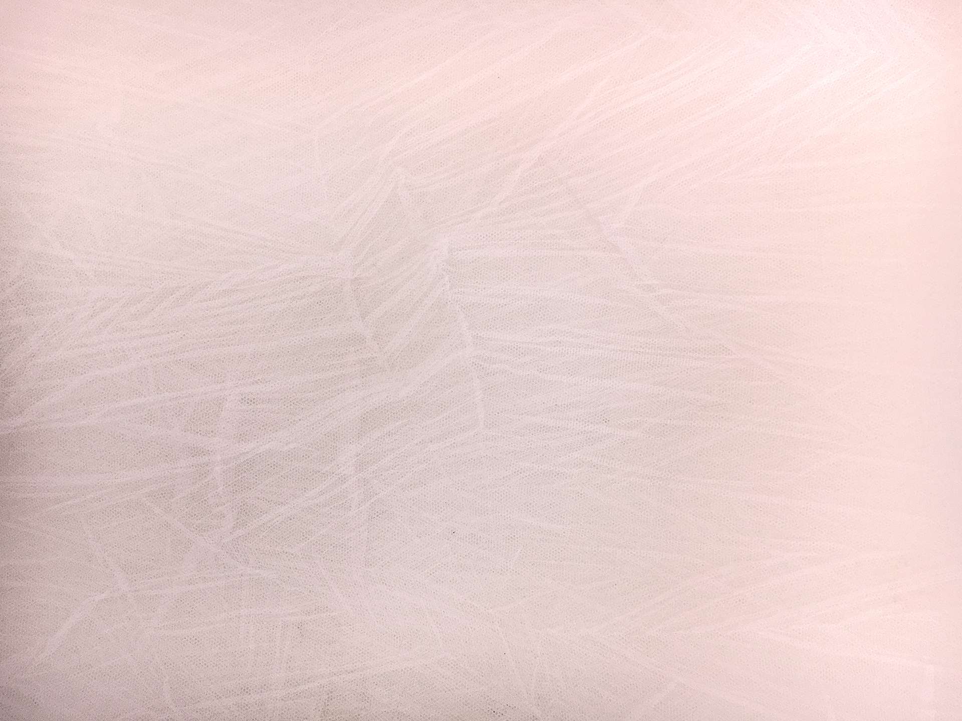Crushed Polyester Tulle in Blush