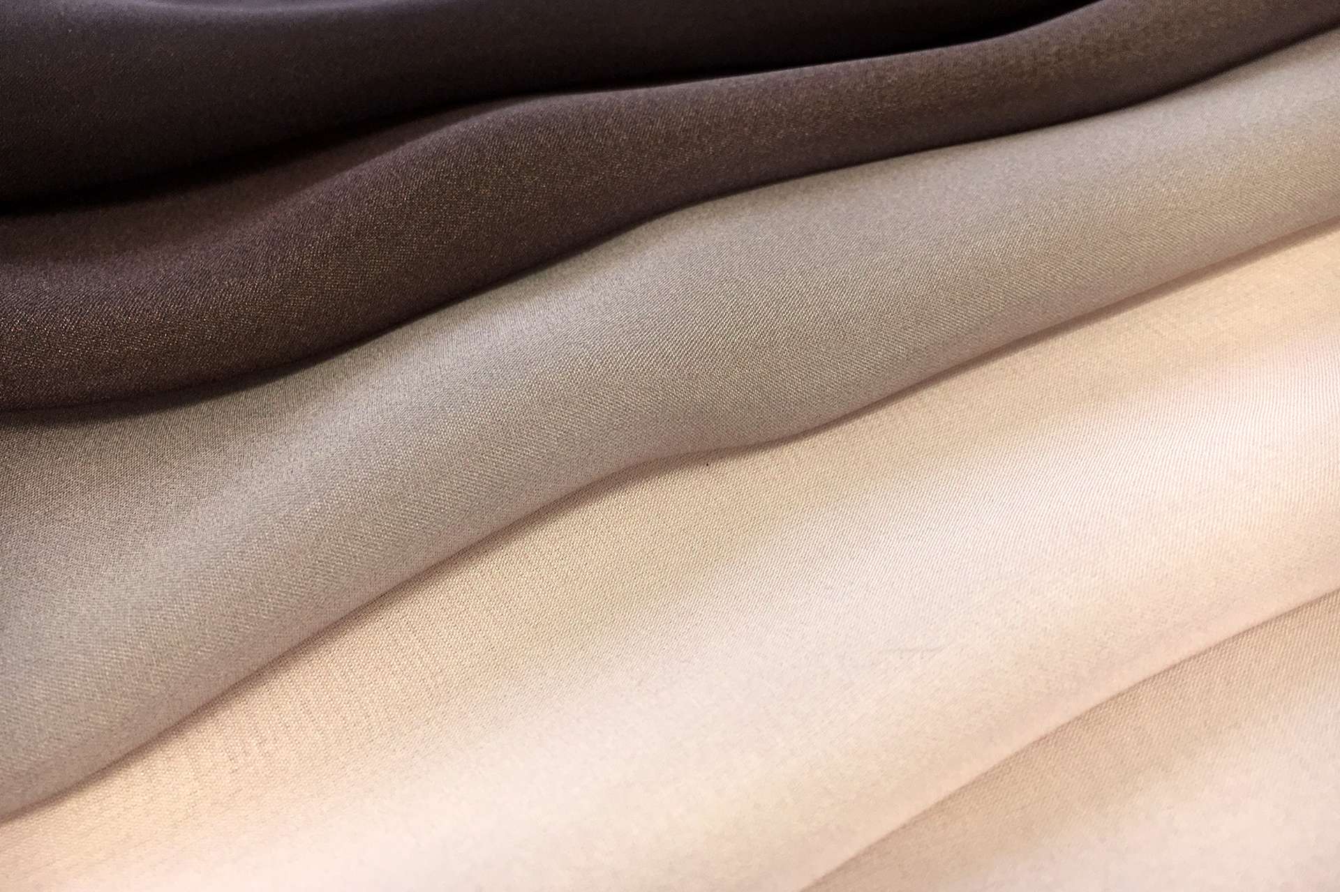 Ombré Silk Chiffon in Brown