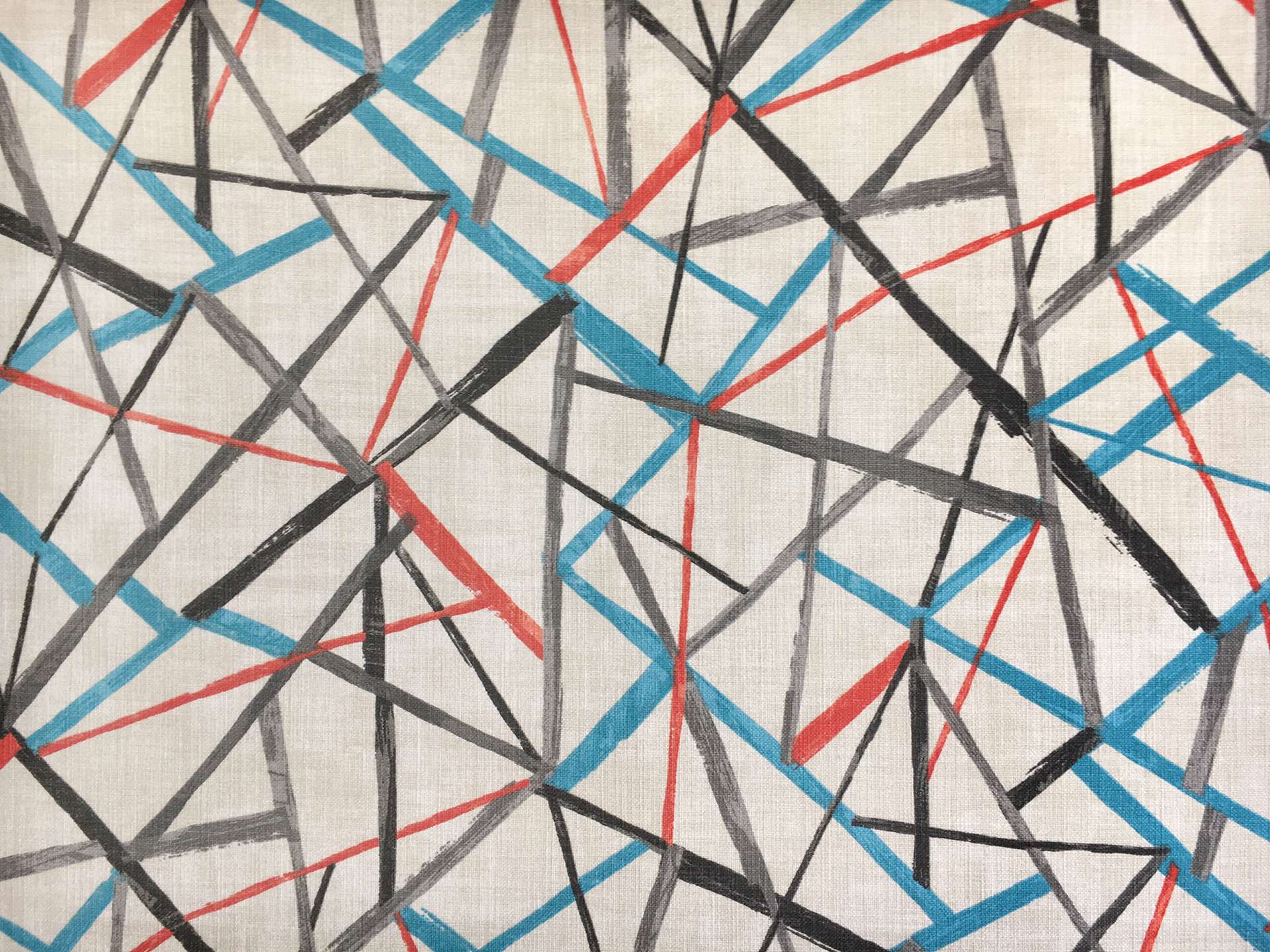 Cotton Upholstery Geometric Print in Mardi Gras