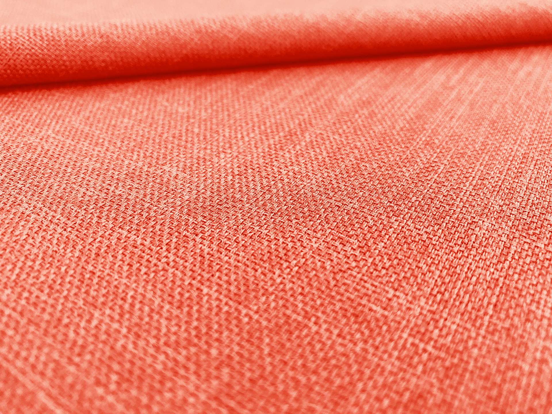 Linen Look Polyester in Coral