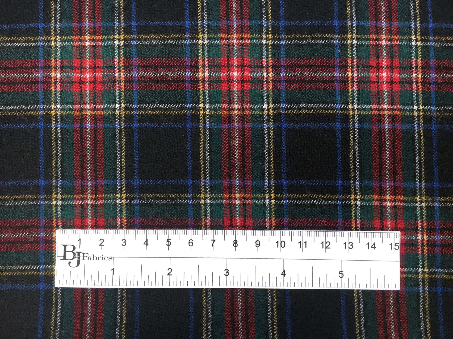 Austrian Virgin Wool Plaid Suiting in Midnight Red Hunter