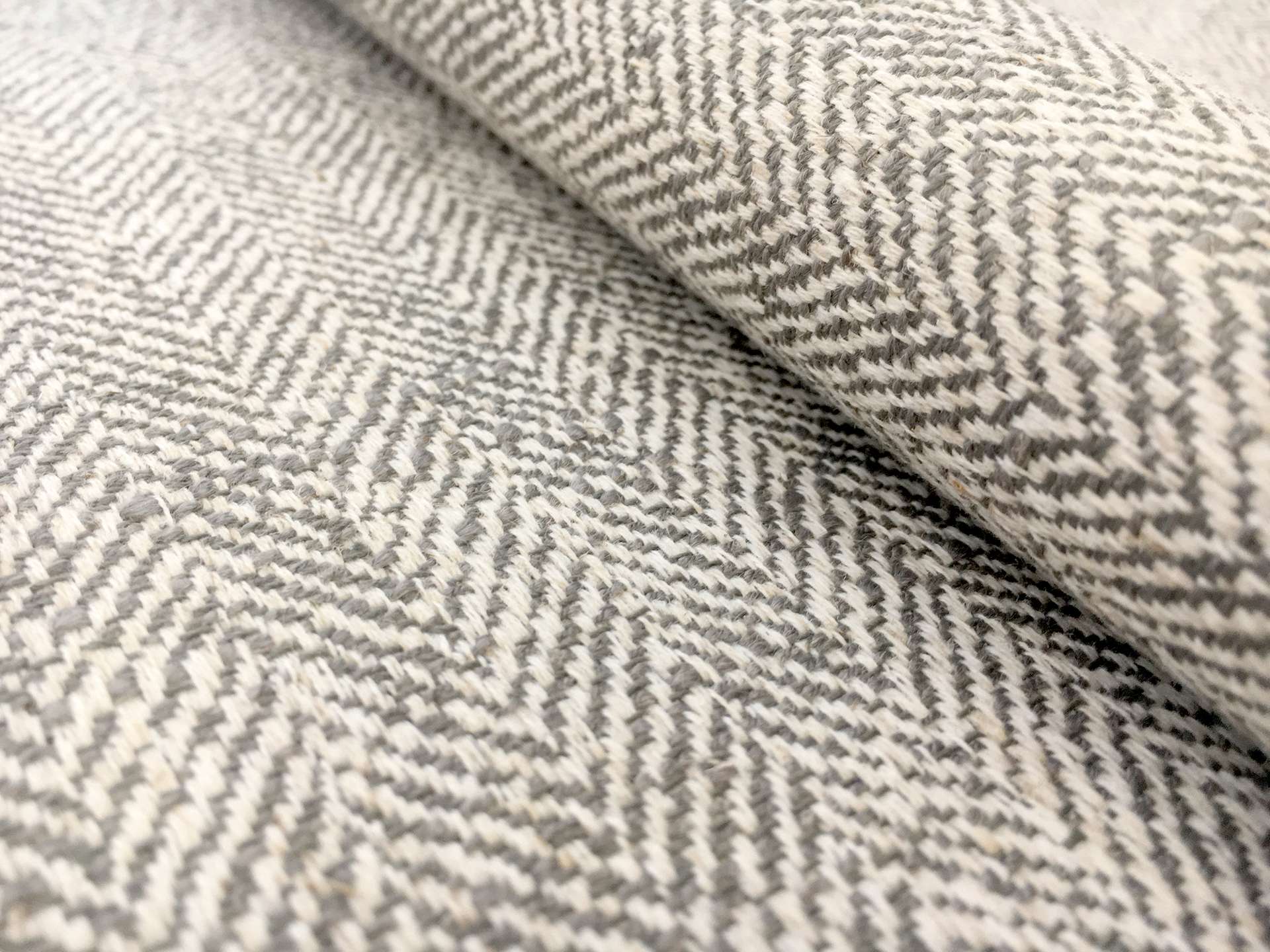 High Performance Upholstery Poly Linen Herringbone 