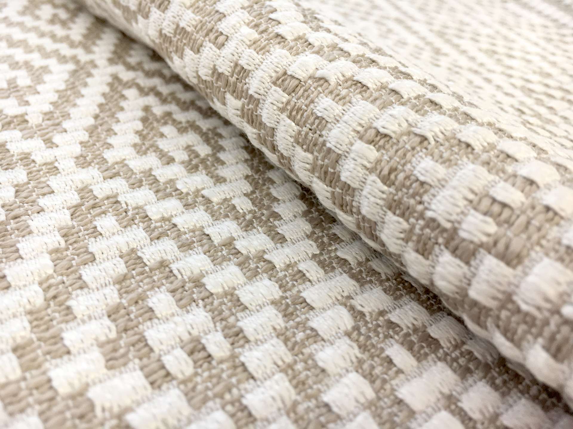 Rayon Poly Upholstery With Diamonds Pattern