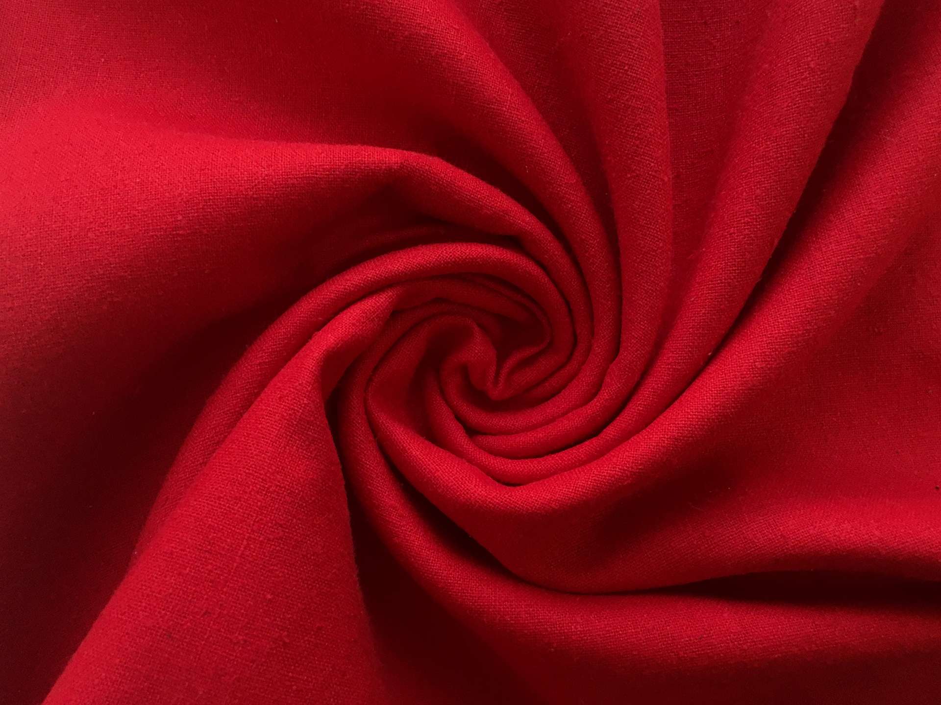Silk Noil in Red