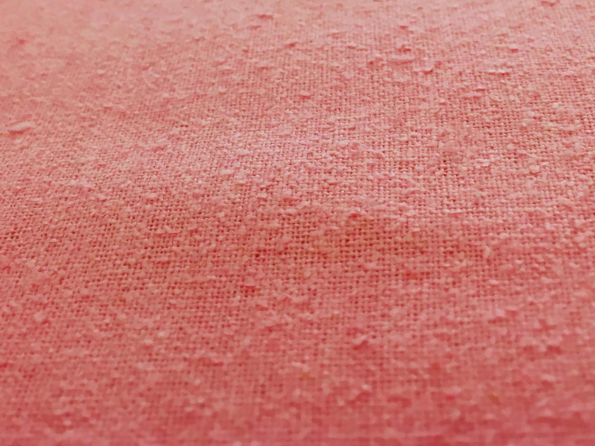 Silk Noil in Coral