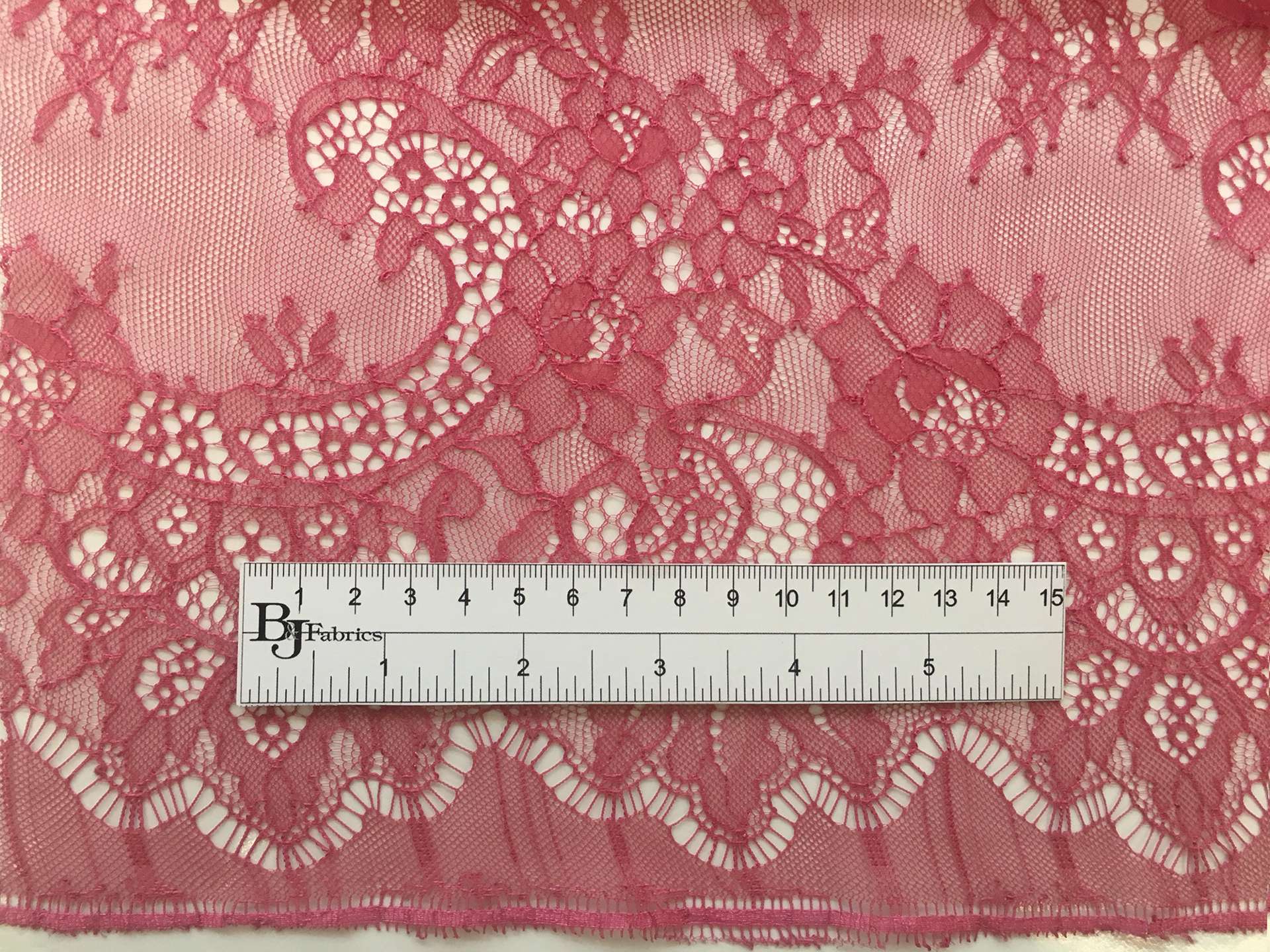 Chantilly Lace with Floral Motfis in Azalea 