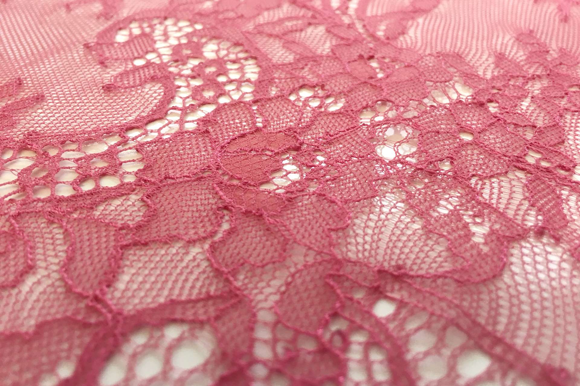 Chantilly Lace with Floral Motfis in Azalea 