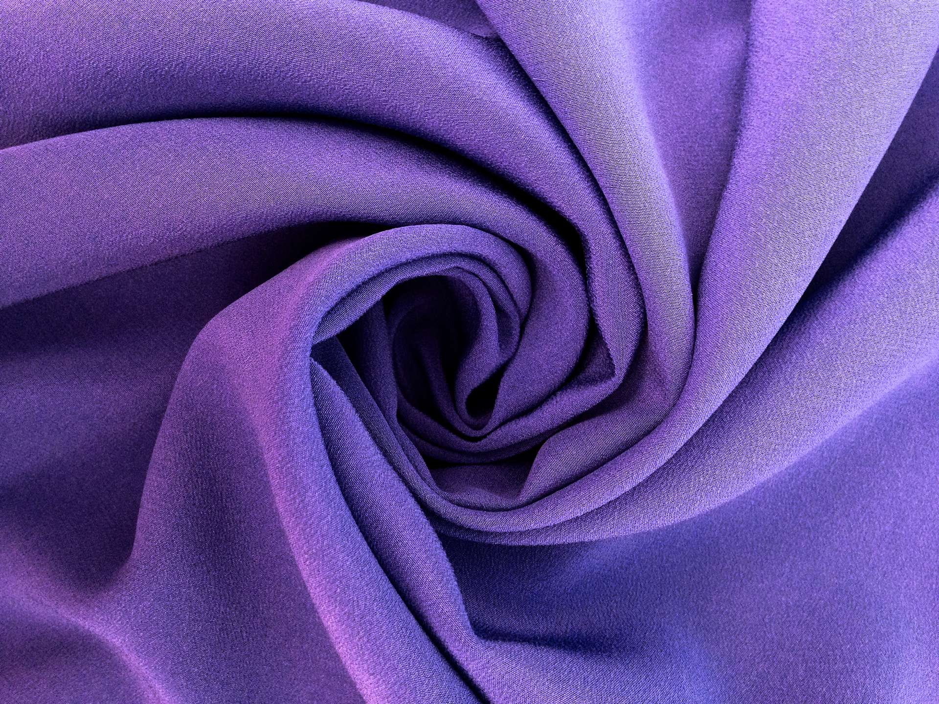 Italian Couture Silk Crepe de Chine in Purple