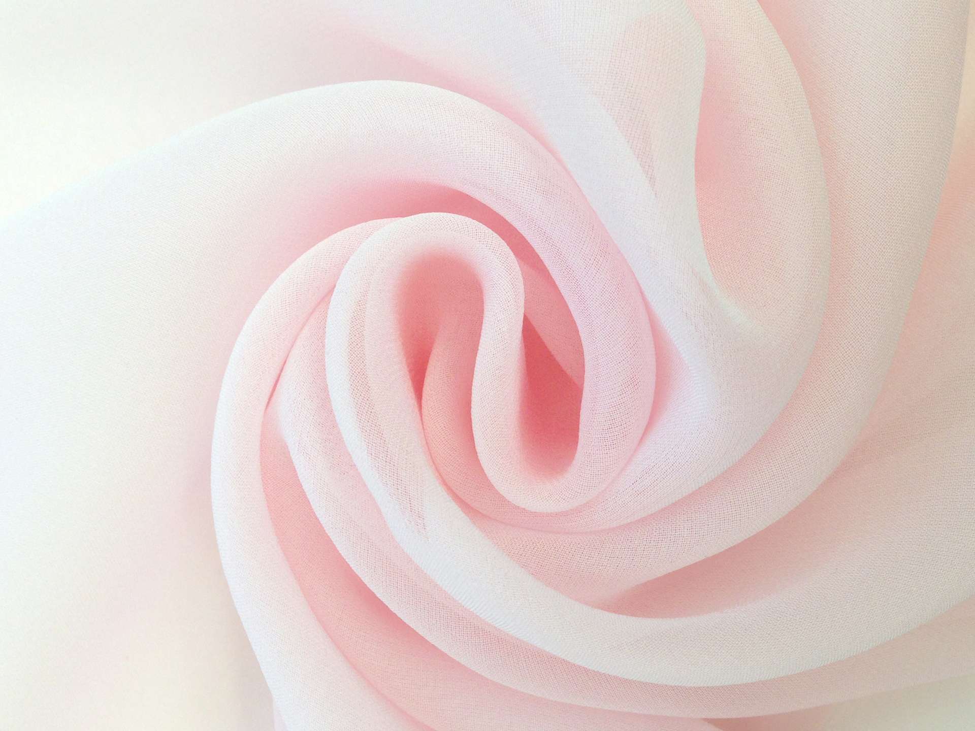 Italian Couture Silk Chiffon in Baby Pink