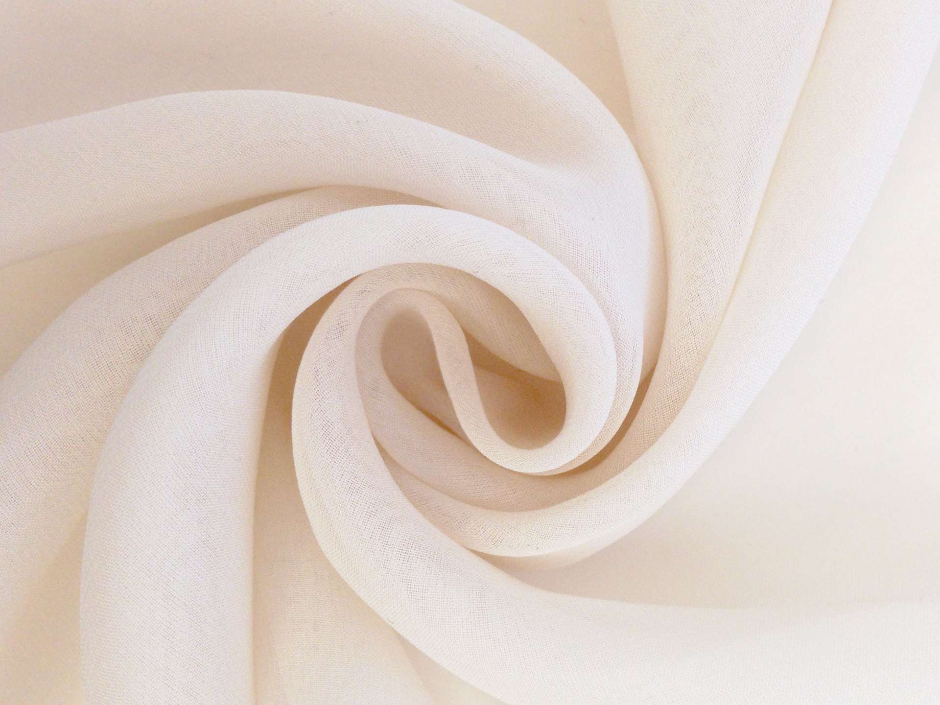 Italian Couture Silk Chiffon in Cream
