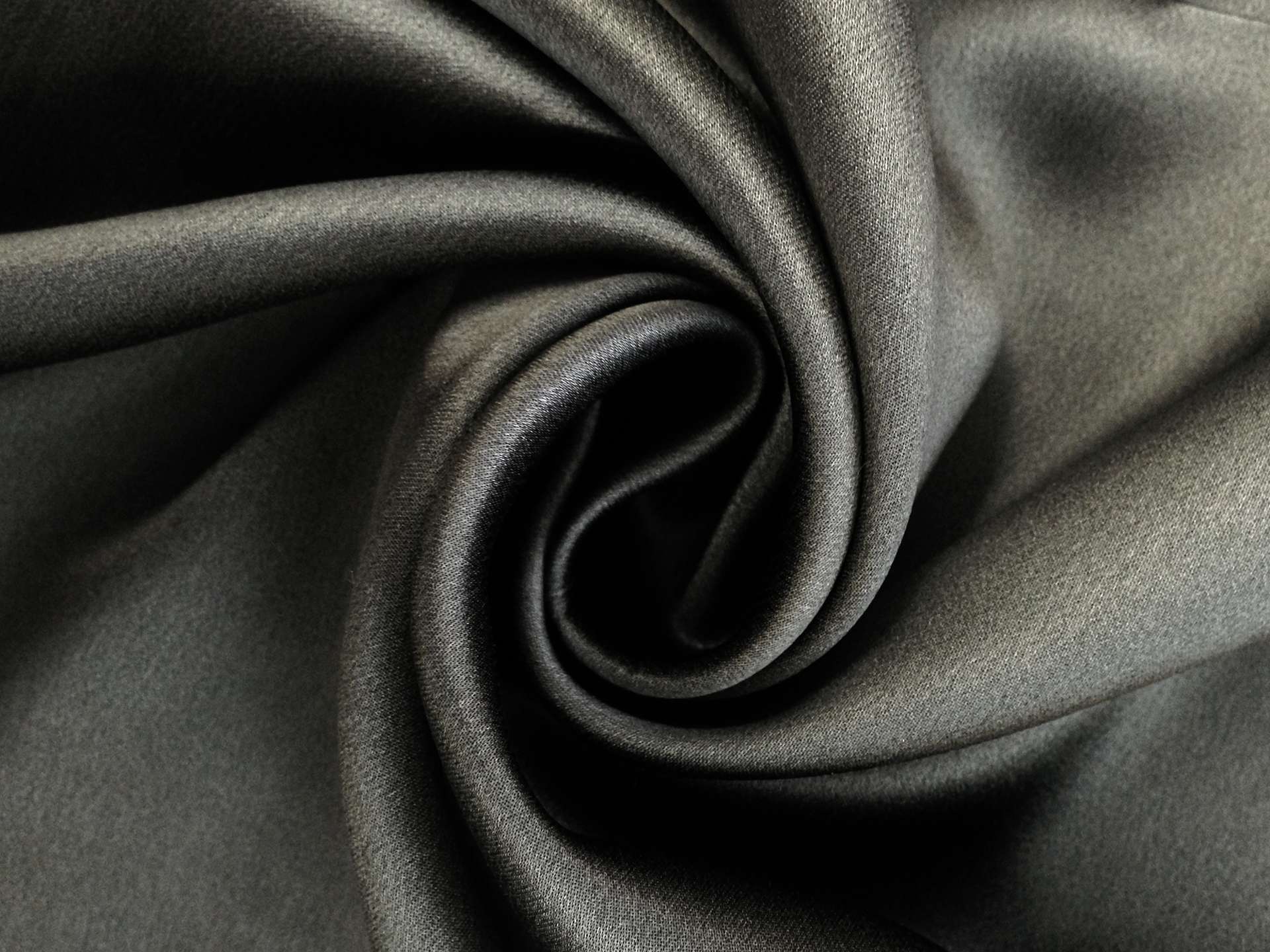Italian Couture Silk Charmeuse in Warm Grey
