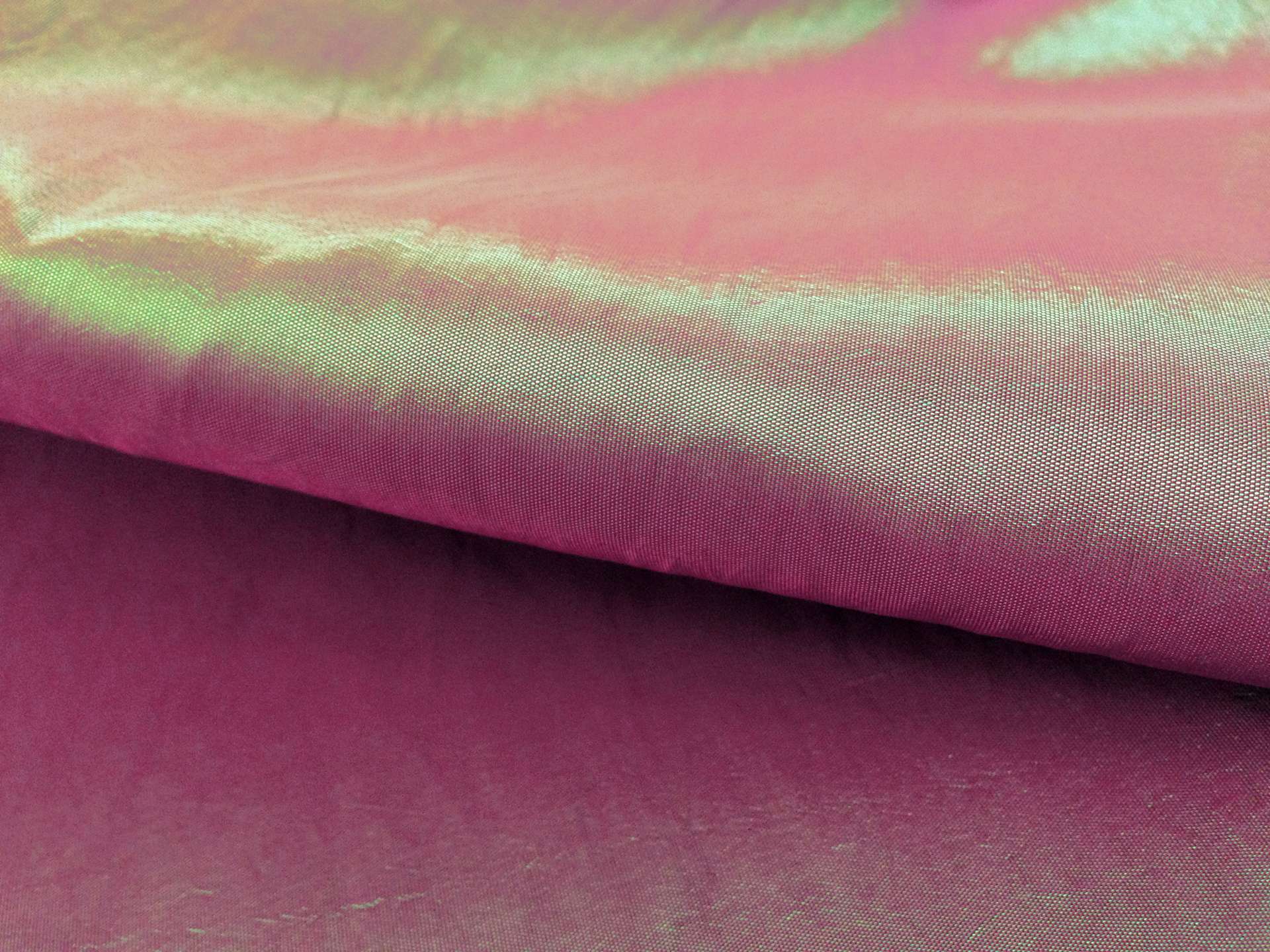 Two Tone Nylon and Polyester Blend Taffeta in Burgundy and Jade
