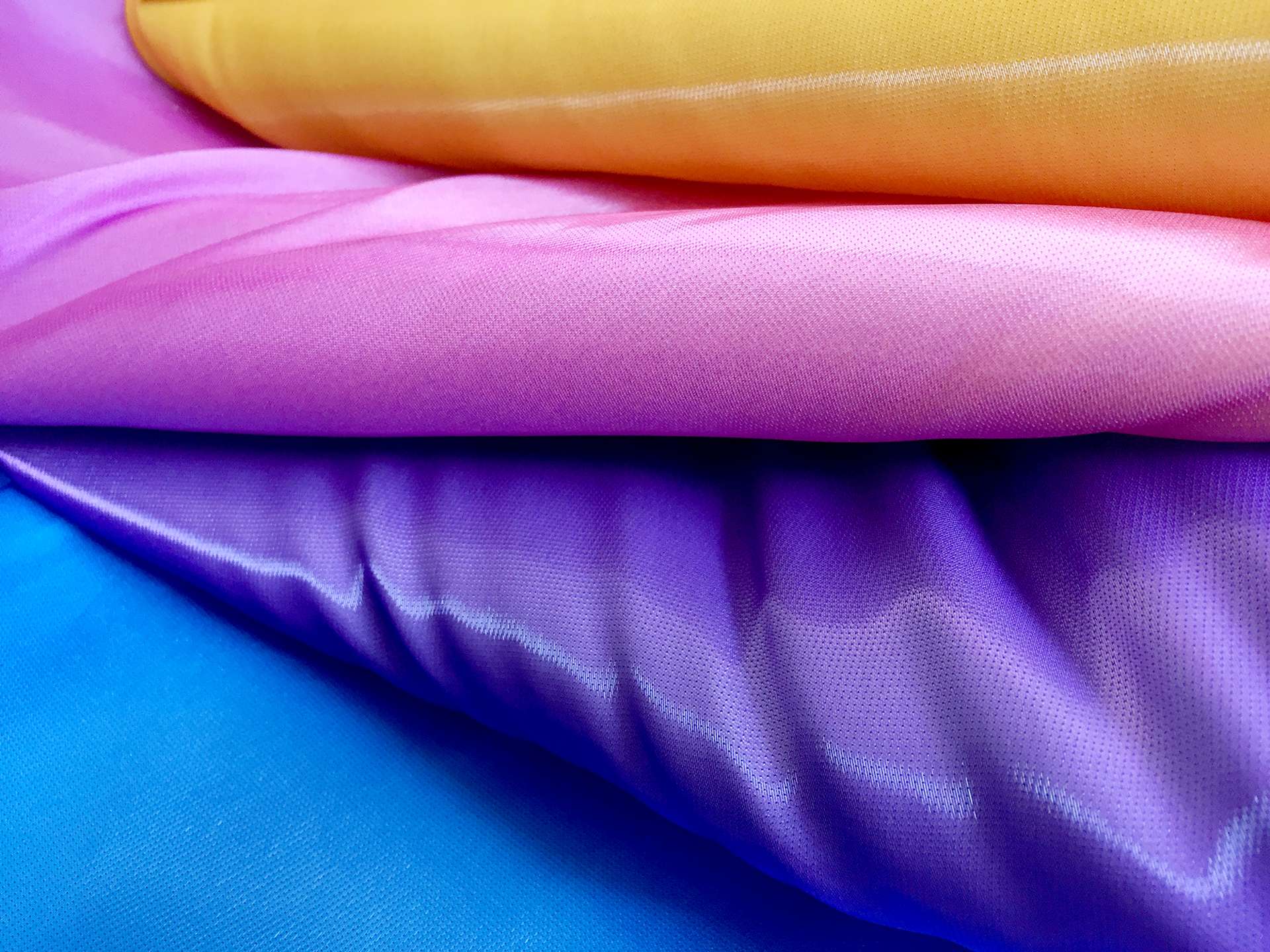 Ombre Polyester Liquid Look Satin