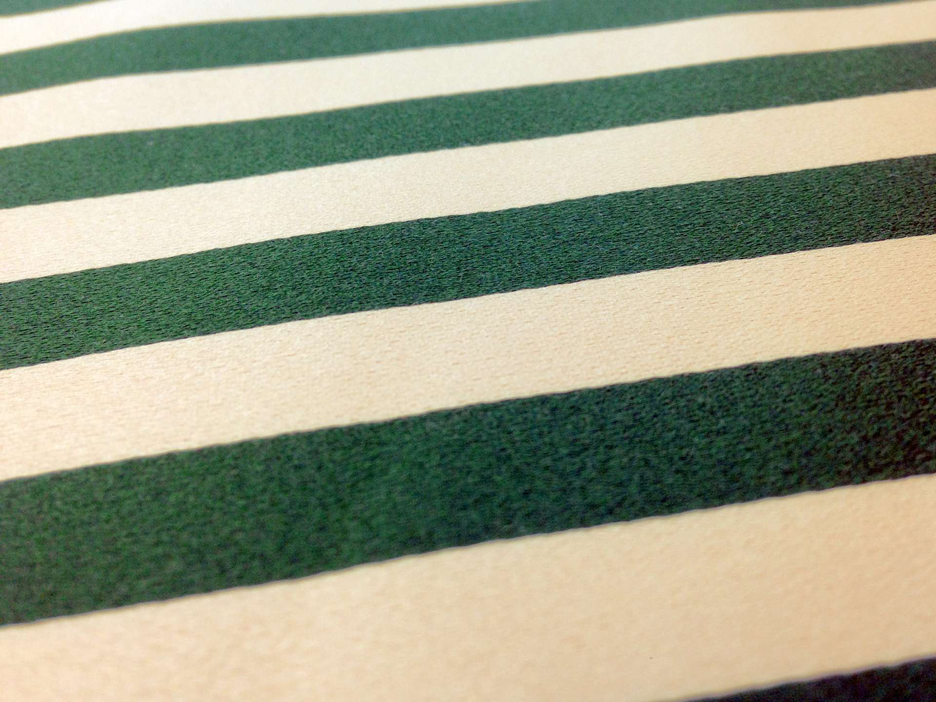 Silk and Cotton Satin Stripe in Green
