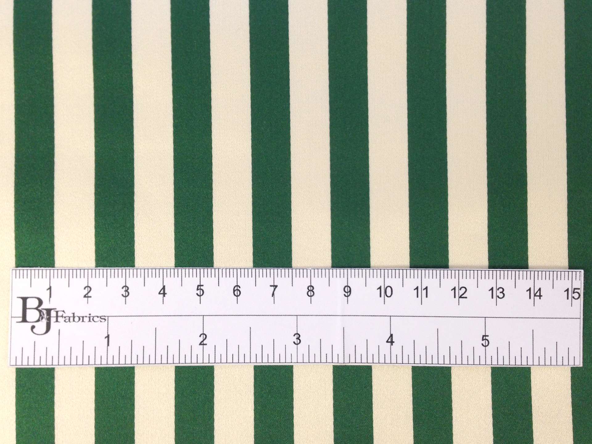 Silk and Cotton Satin Stripe in Green