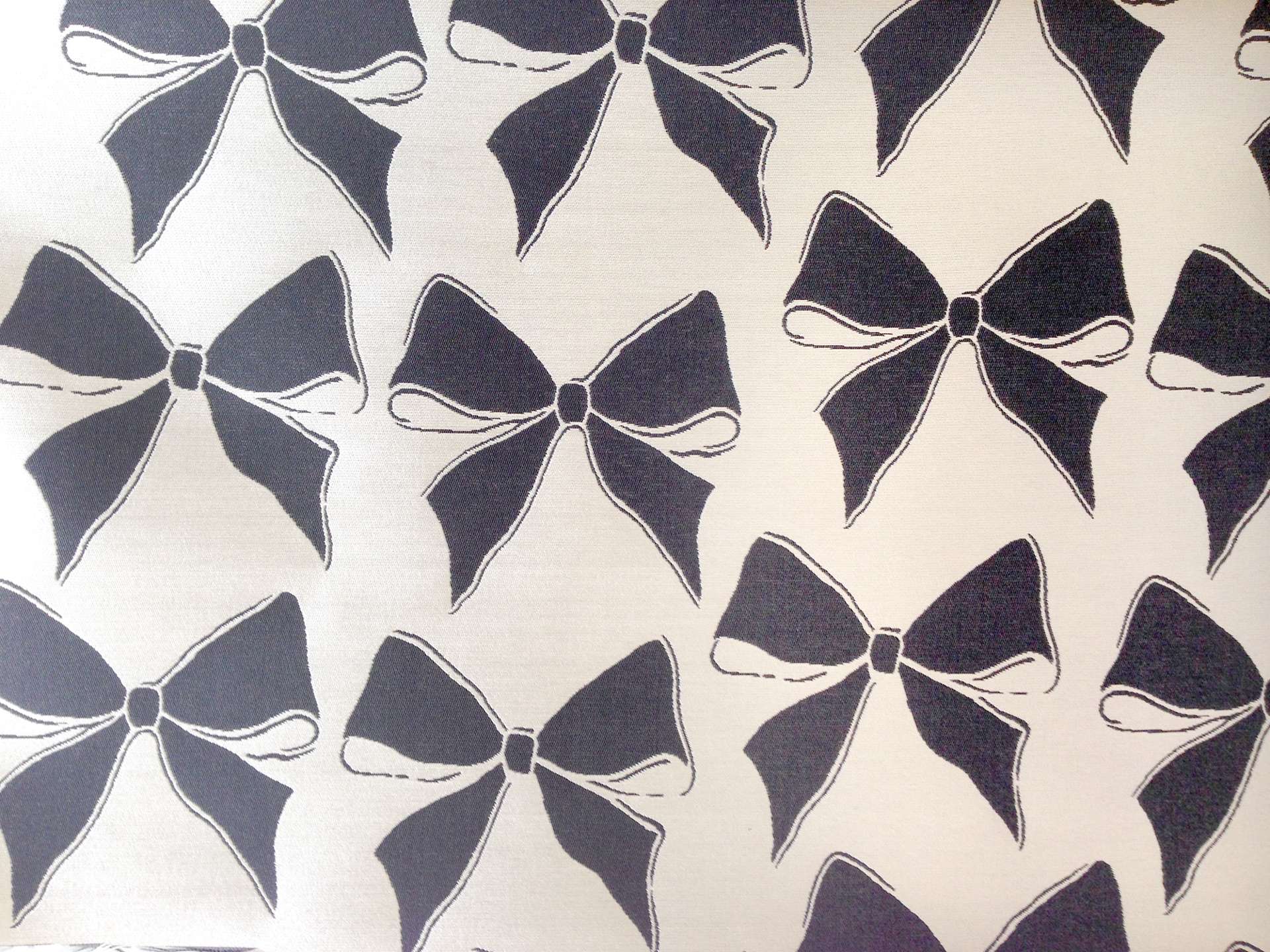 Polyester and Acetate Jacquard with Bows