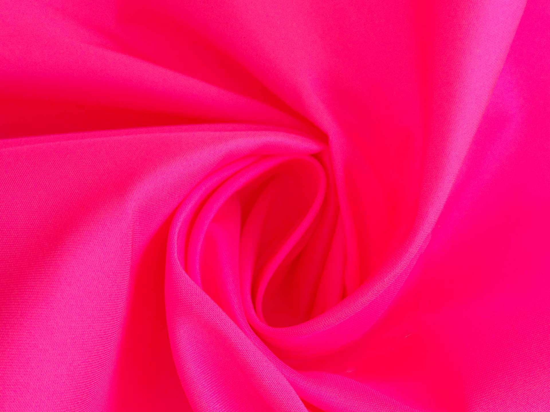 Polyester Satin in Neon Pink